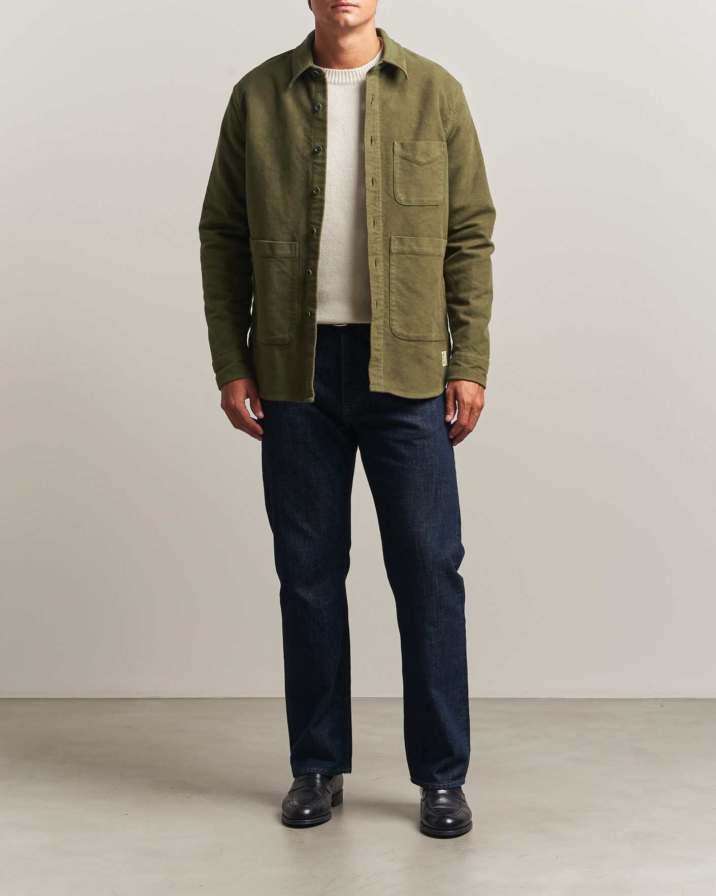 Heren | Overhemden | Aspesi | Moleskine Utility Shirt Military