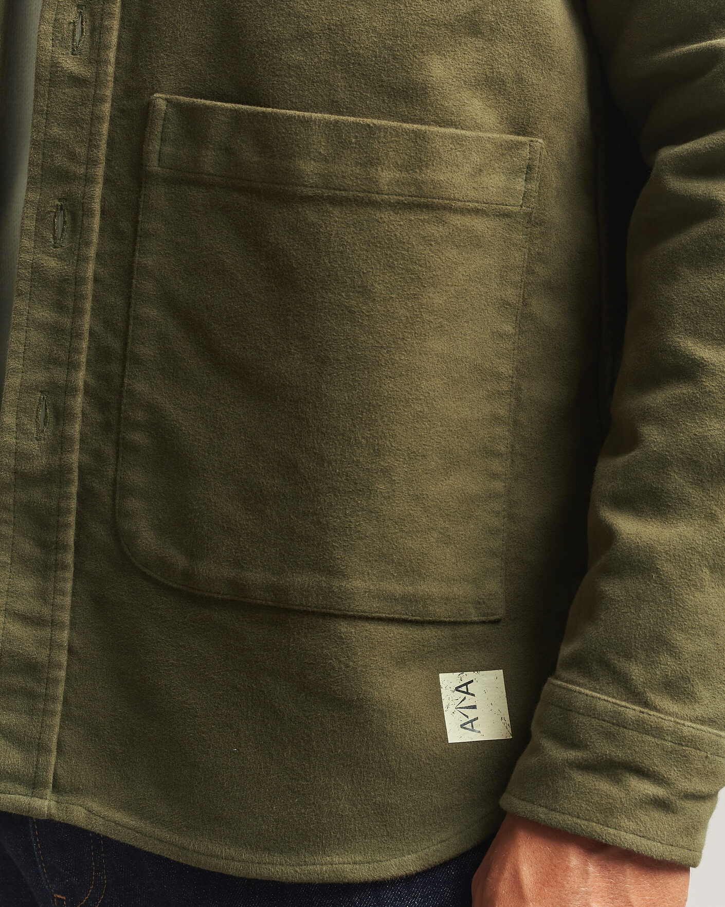 Heren | Overhemden | Aspesi | Moleskine Utility Shirt Military