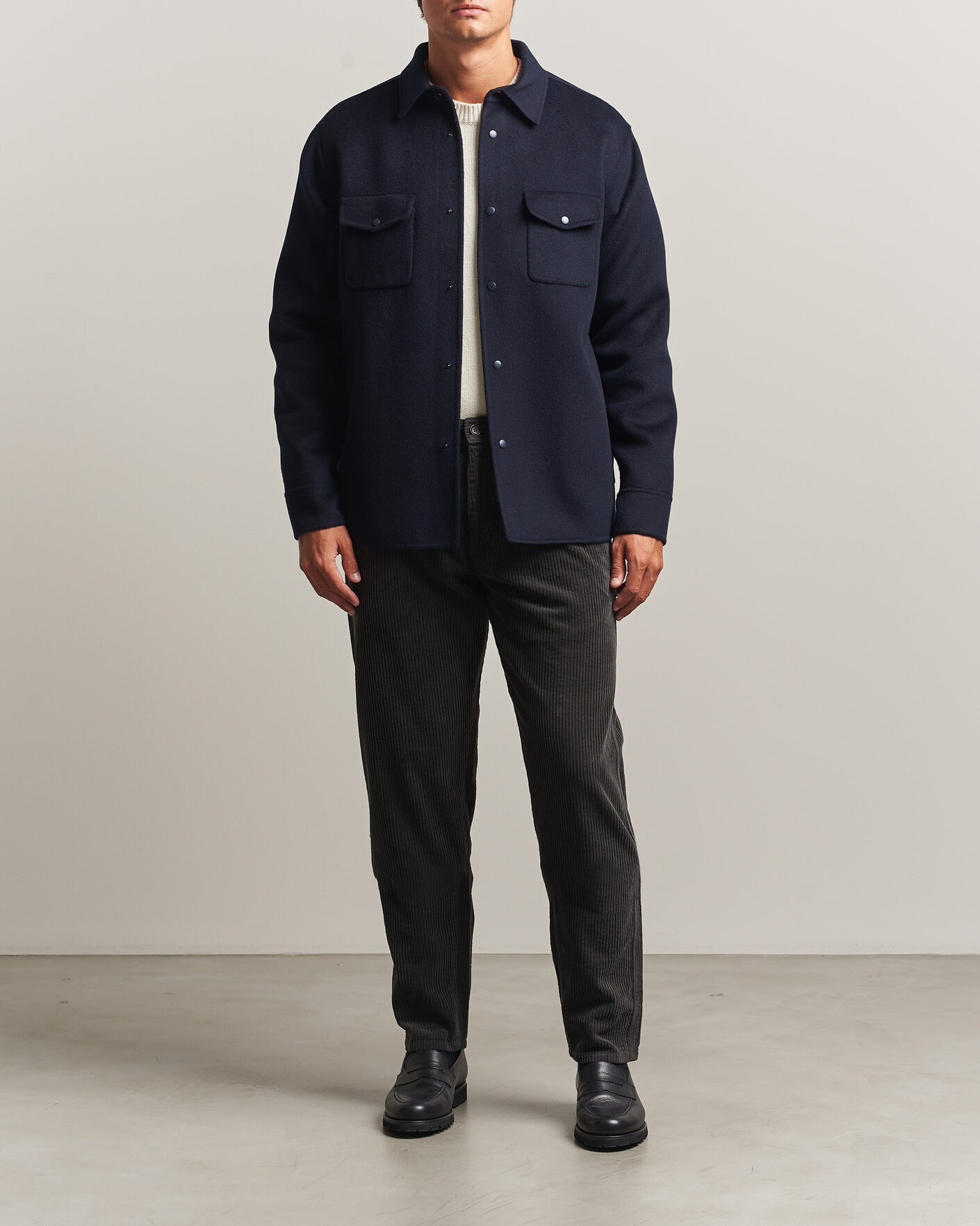 Heren | Broeken | Aspesi | Corduroy Pants Dark Brown