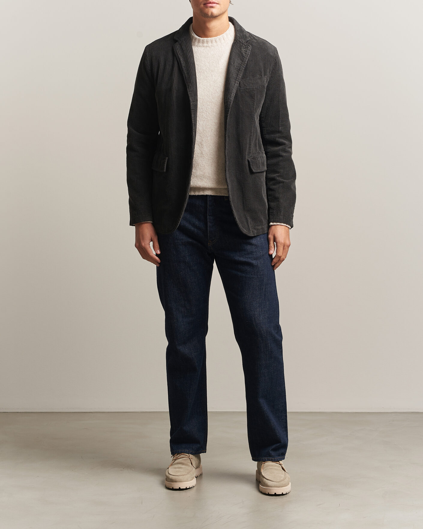 Heren | Blazers | Aspesi | Corduroy Blazer Dark Brown