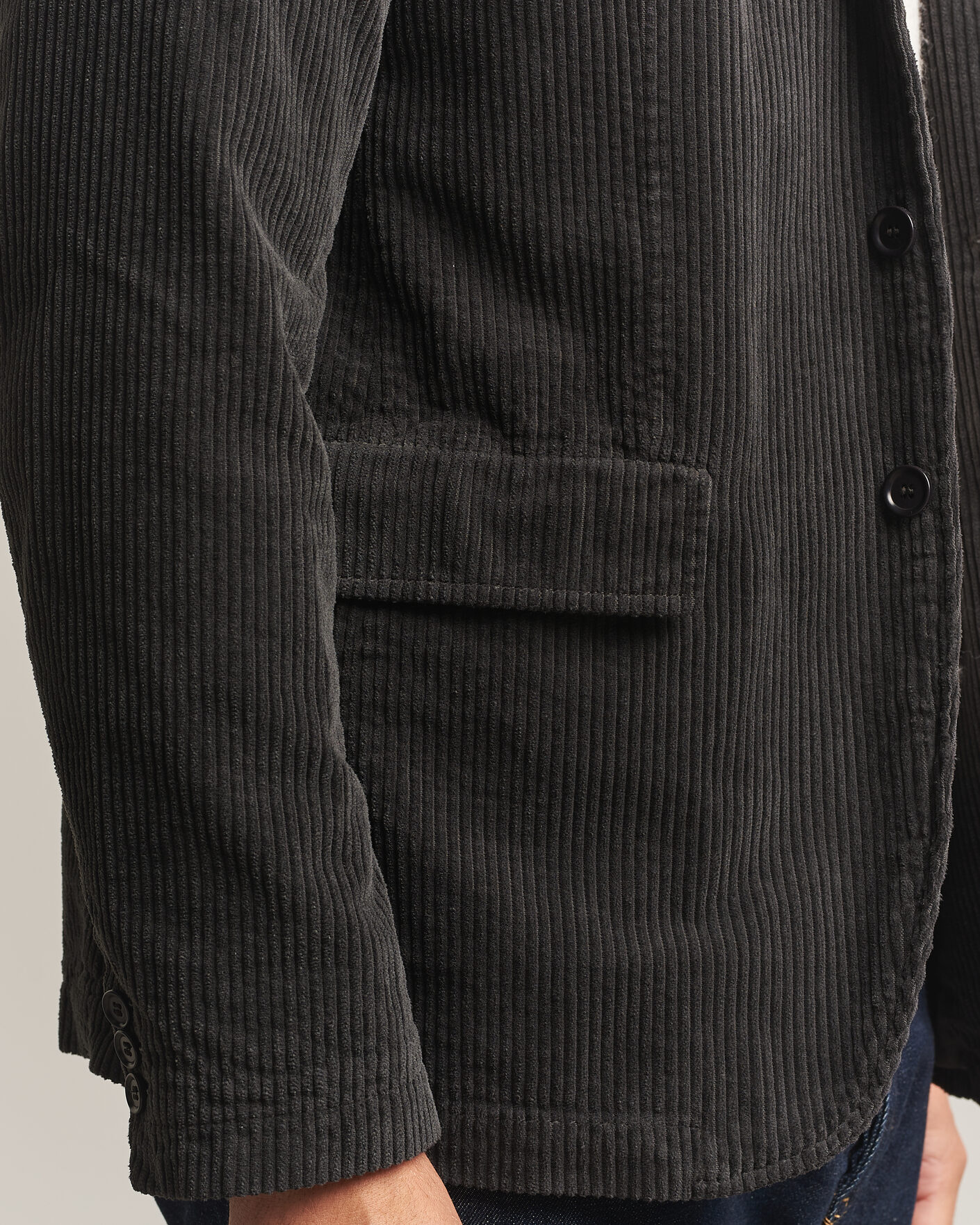 Heren | Blazers | Aspesi | Corduroy Blazer Dark Brown