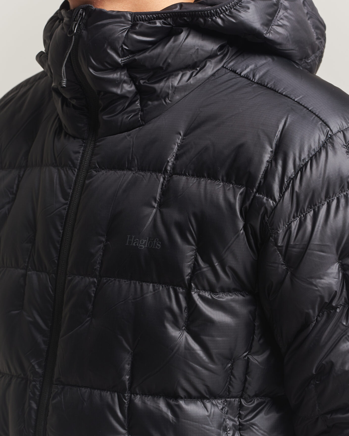 Heren | Jassen | Haglöfs | Hede Down Hood Jacket True Black