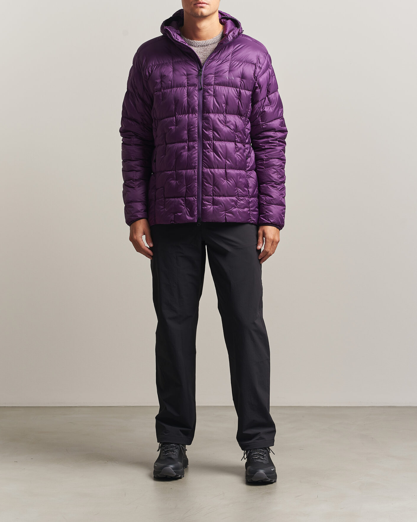 Heren | Jassen | Haglöfs | Hede Down Hood Jacket Purple Night