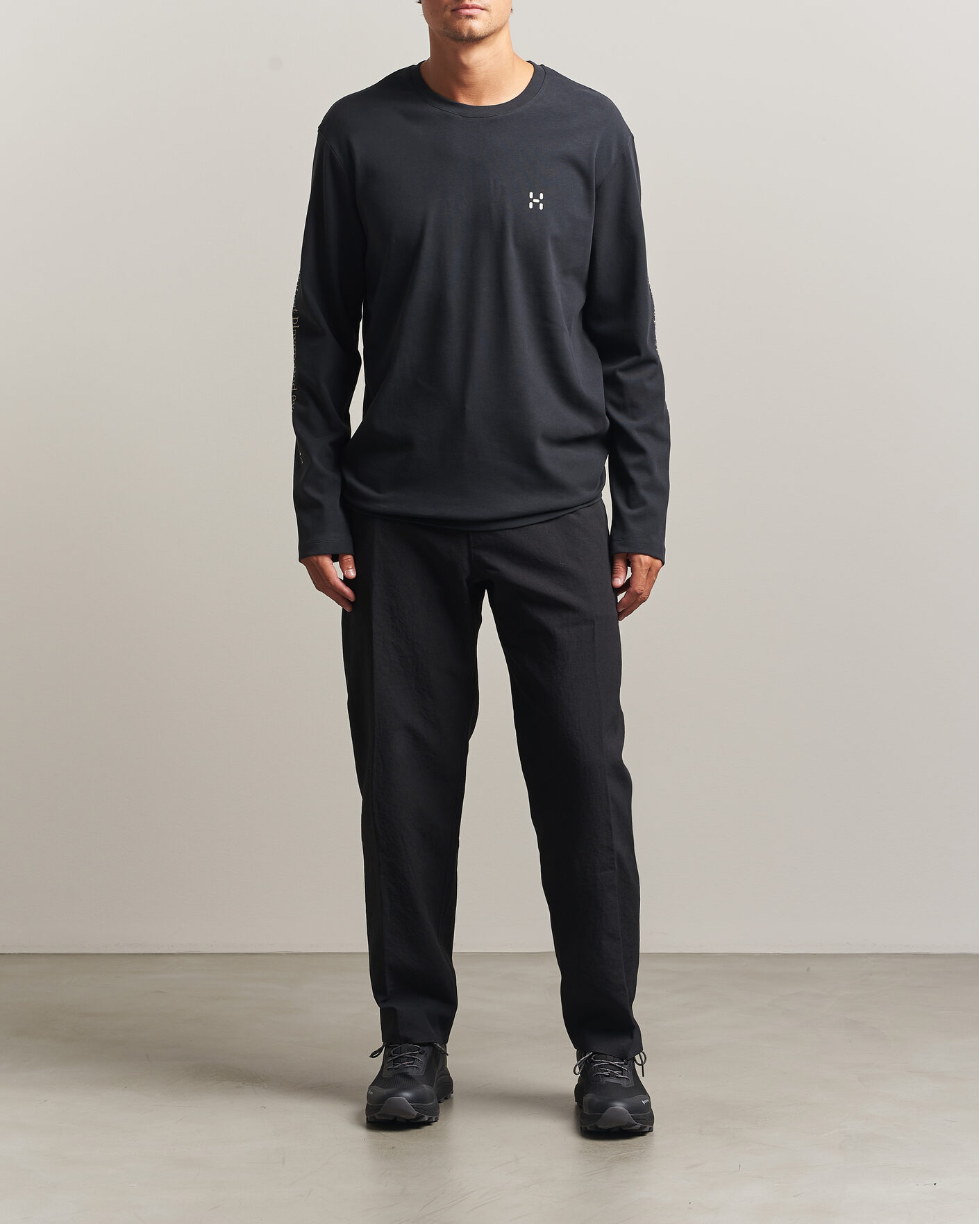 Heren | T-shirts | Haglöfs | Long Sleeve T-Shirt True Black