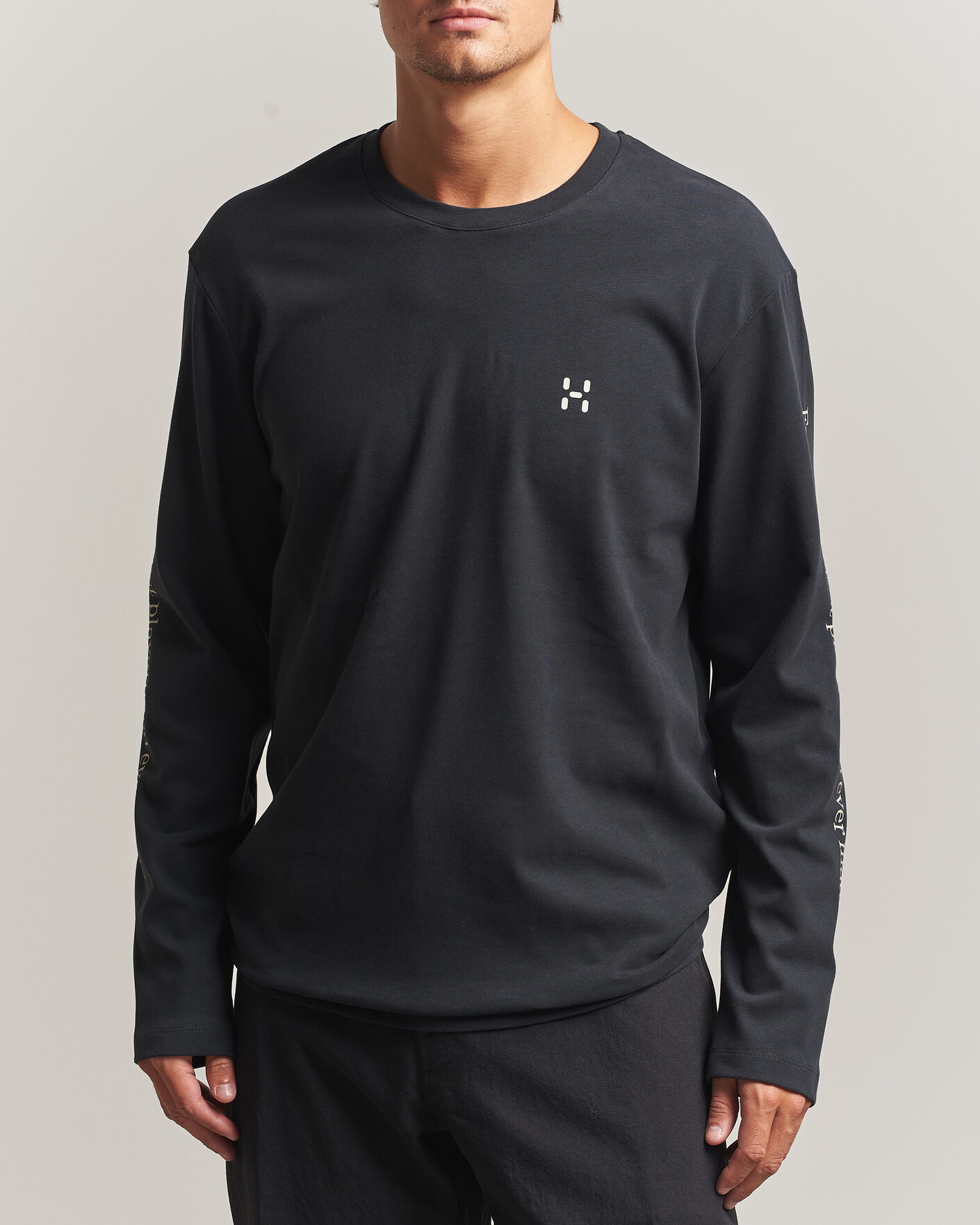 Heren | T-shirts | Haglöfs | Long Sleeve T-Shirt True Black
