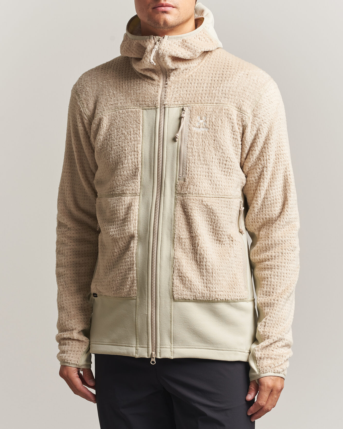 Heren | Truien | Haglöfs | Vassi Technical Mid Layer Chalk Beige