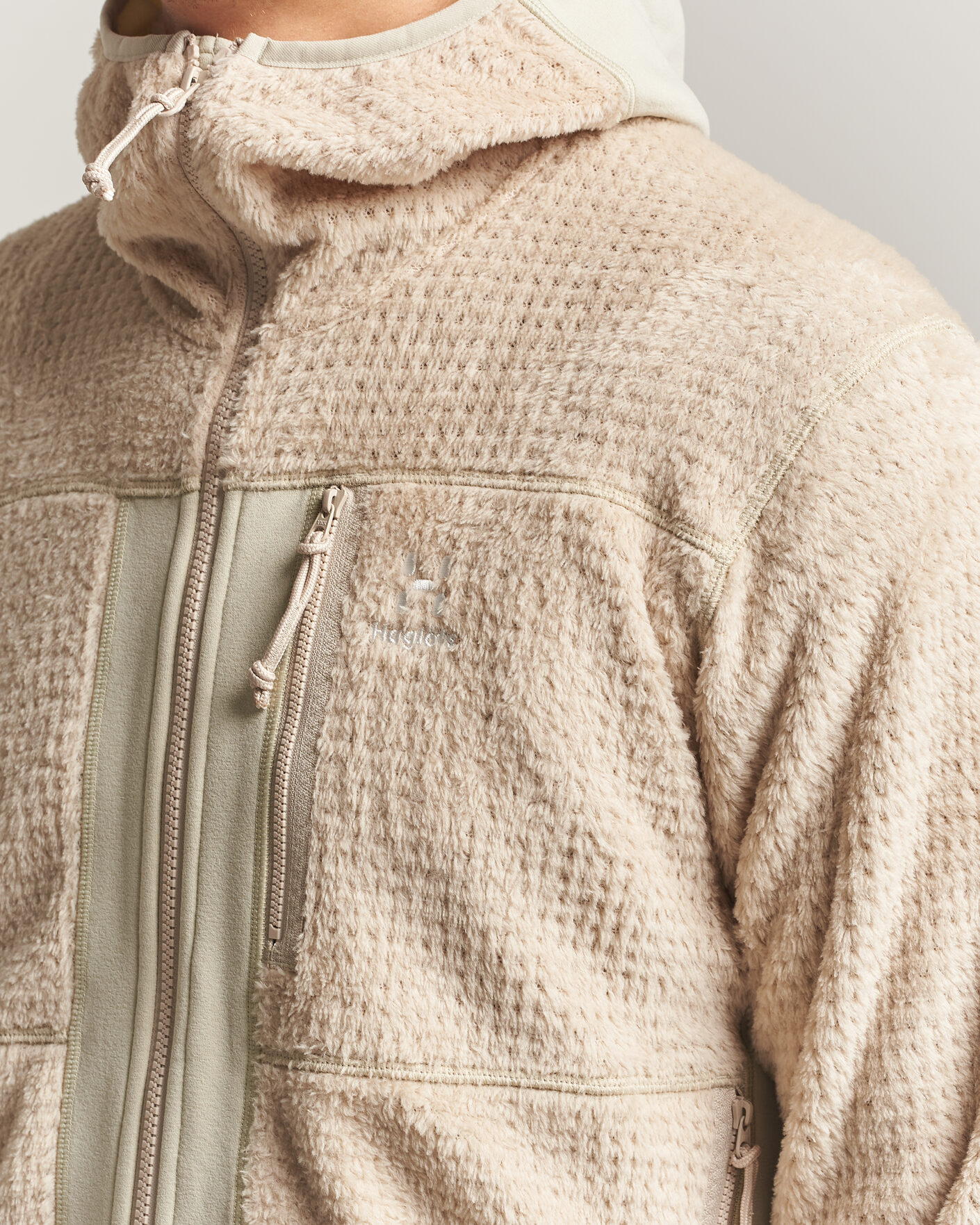 Heren | Truien | Haglöfs | Vassi Technical Mid Layer Chalk Beige