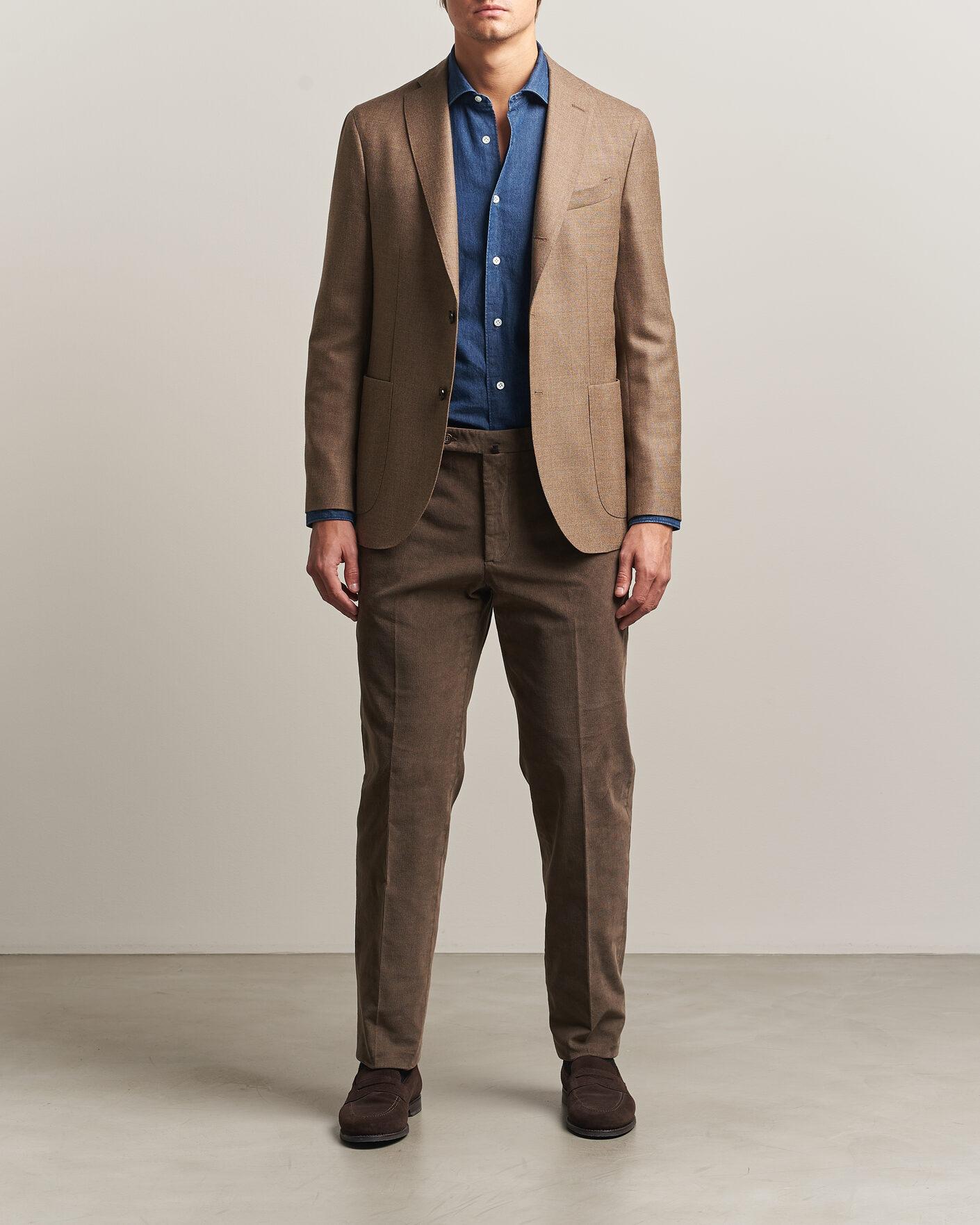 Heren | Blazers | Boglioli | K Jacket Wool Hopsack Blazer Beige