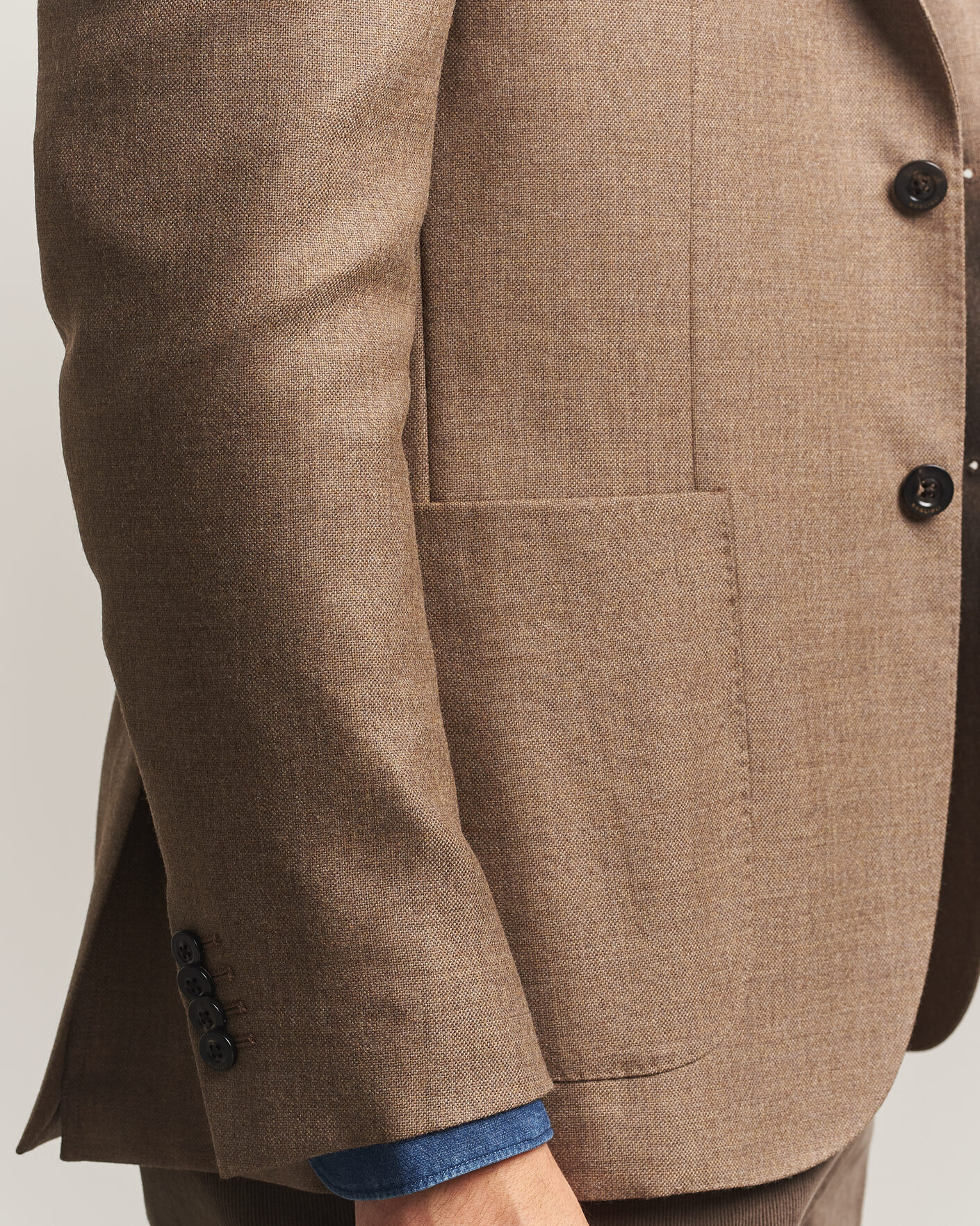 Heren | Blazers | Boglioli | K Jacket Wool Hopsack Blazer Beige