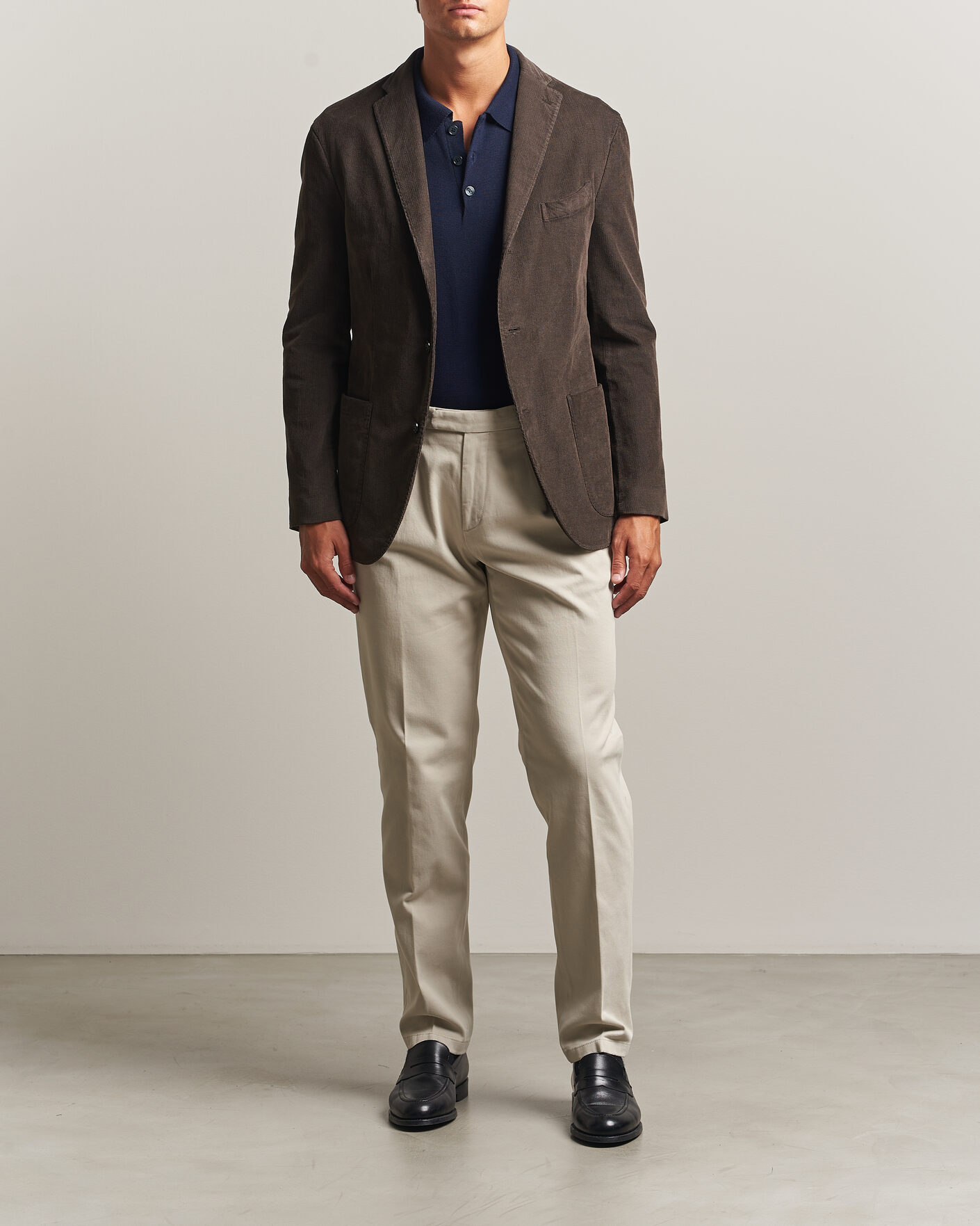 Heren | Blazers | Boglioli | K Jacket Corduroy Blazer Dark Brown