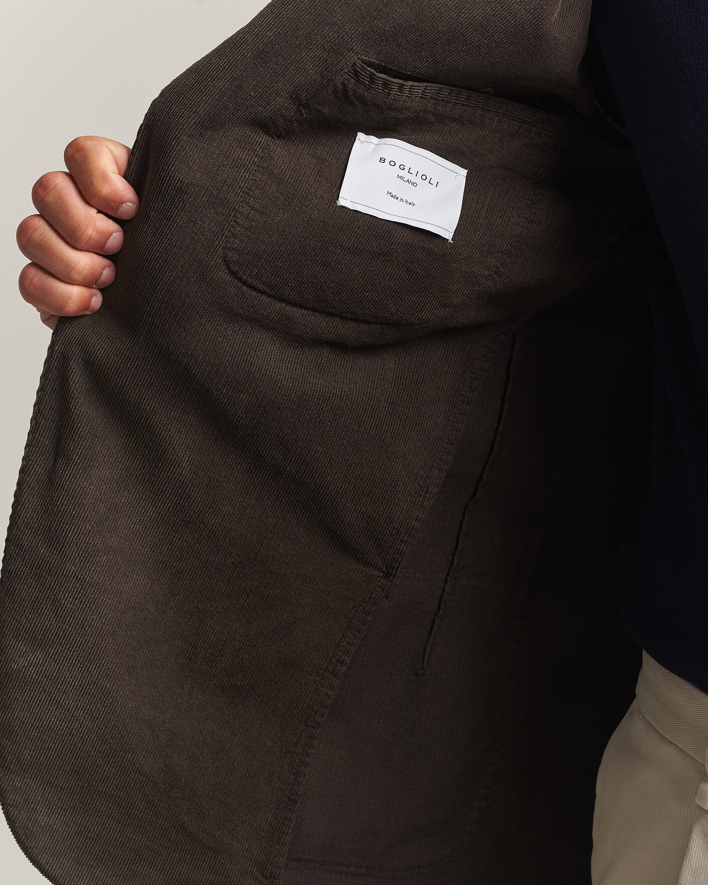 Heren | Blazers | Boglioli | K Jacket Corduroy Blazer Dark Brown