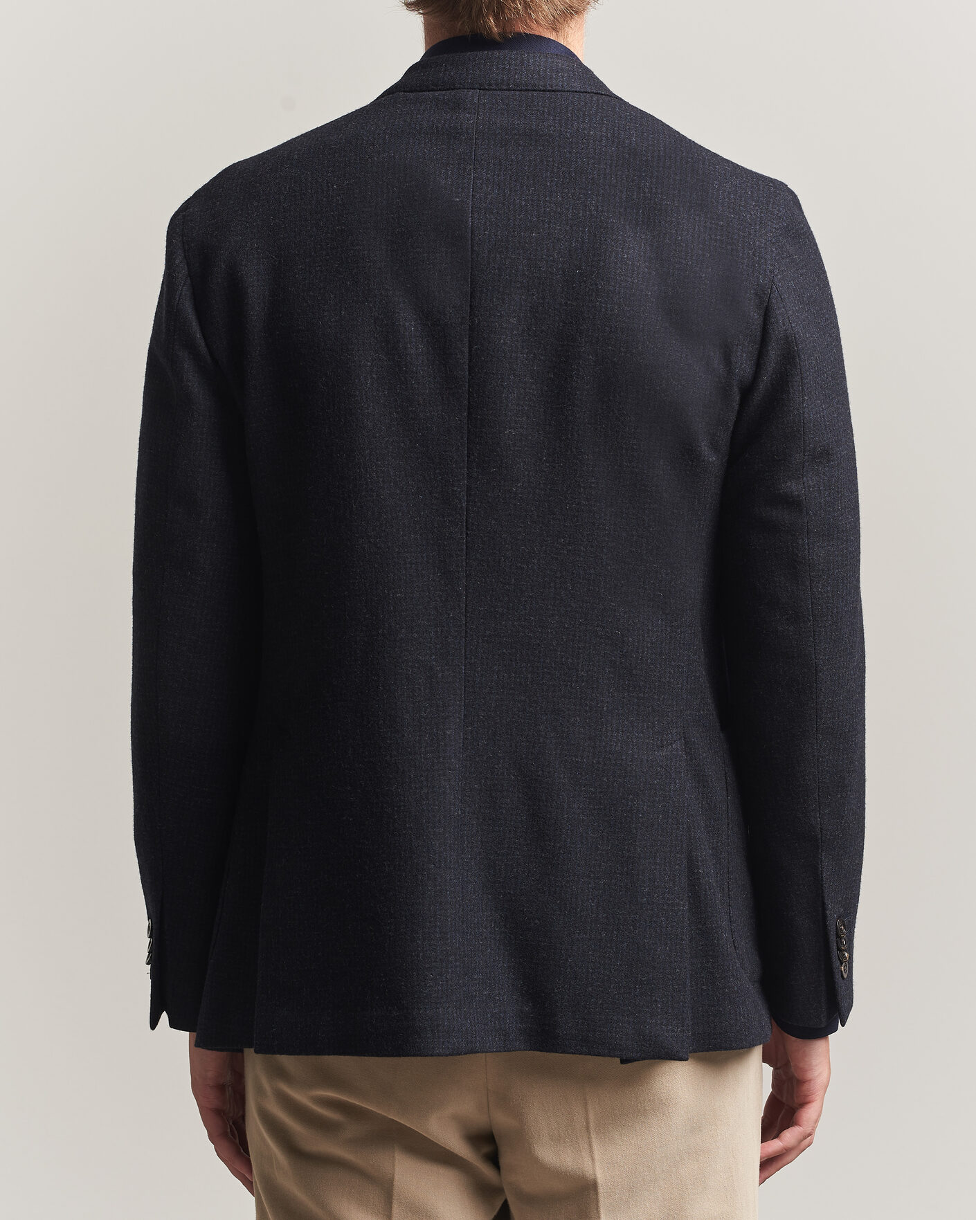 Heren | Blazers | Boglioli | K Jacket Wool Houndstooth Blazer Navy