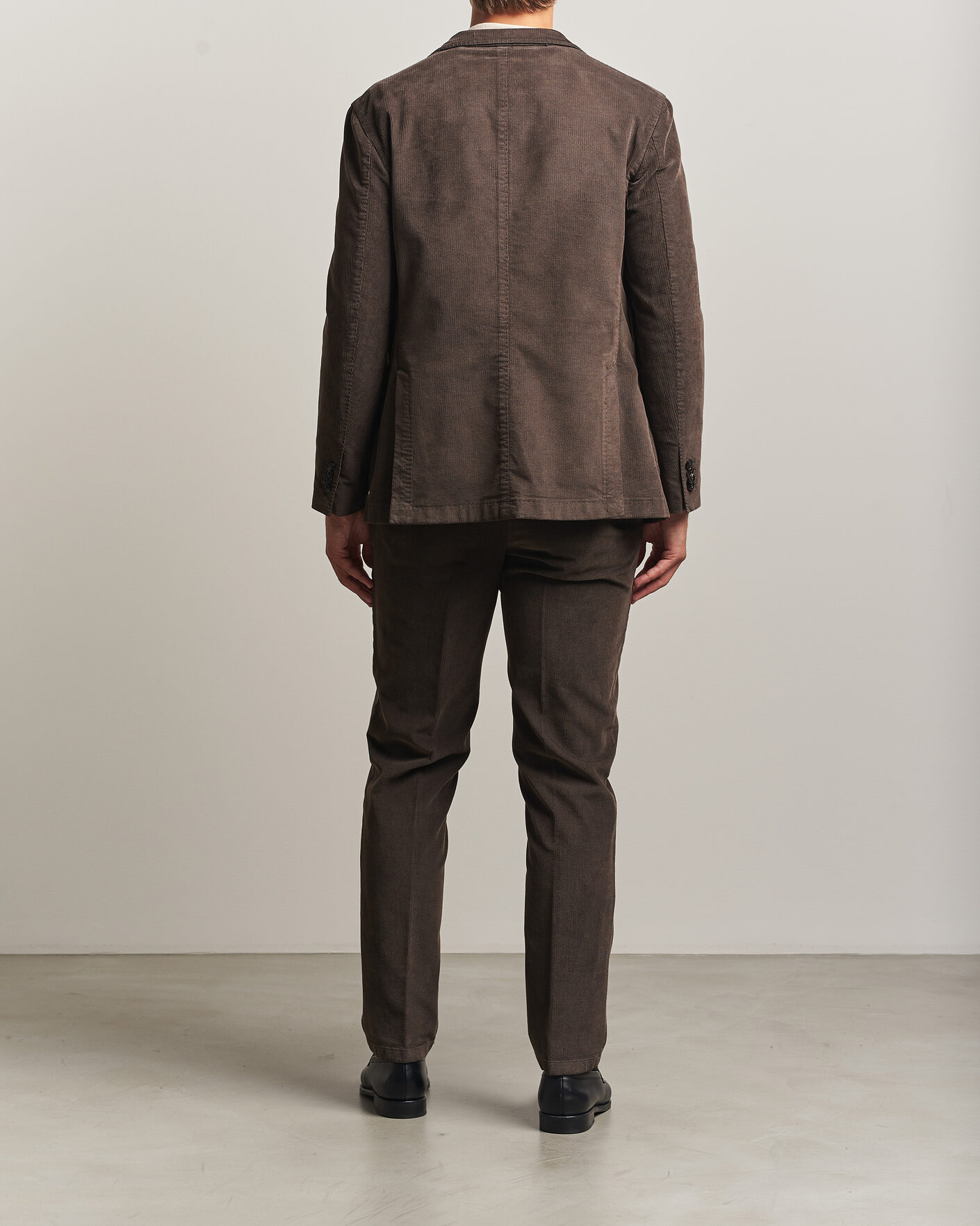Heren | Pakken | Boglioli | K Jacket Baby Corduroy Suit Dark Brown