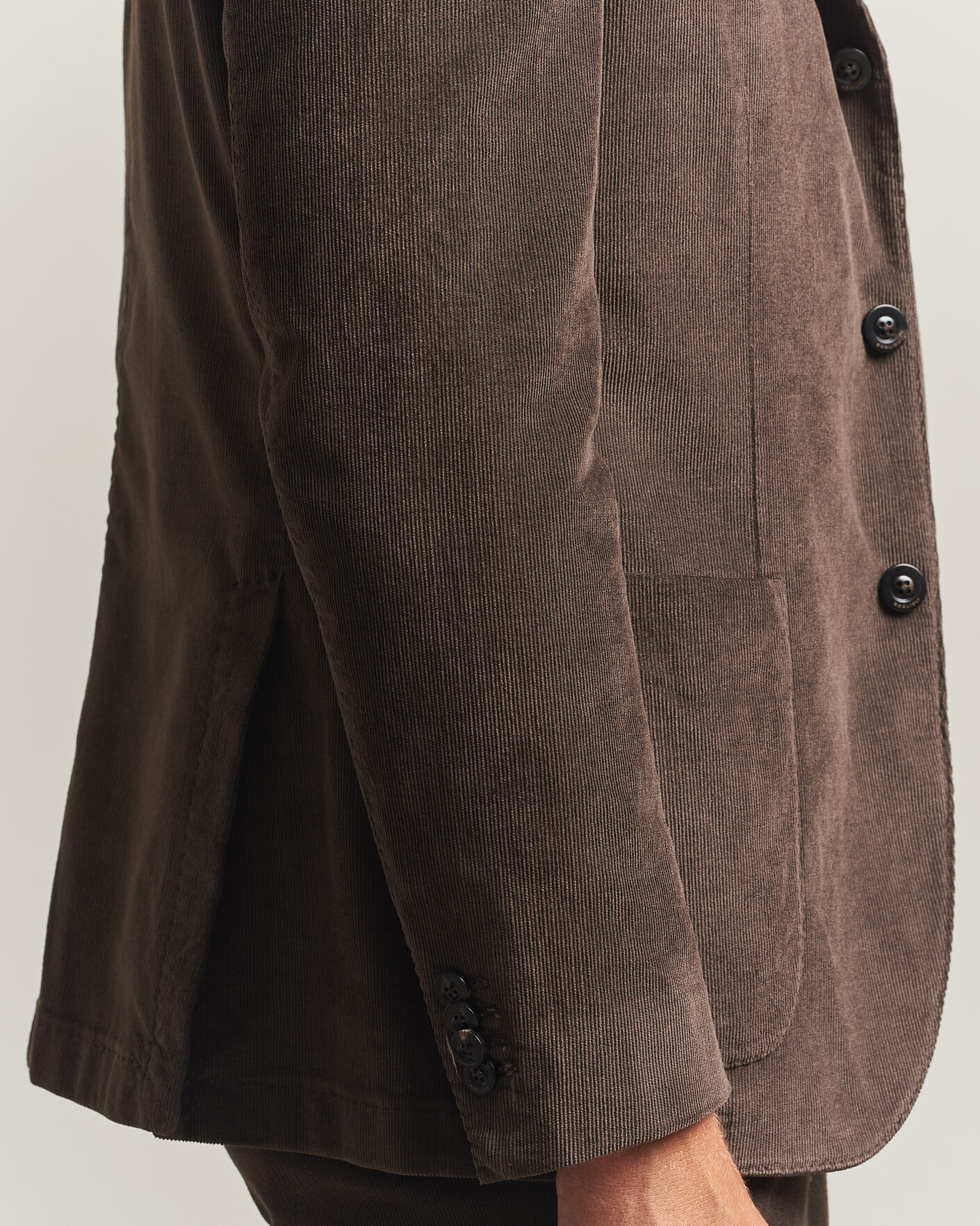 Heren | Pakken | Boglioli | K Jacket Baby Corduroy Suit Dark Brown
