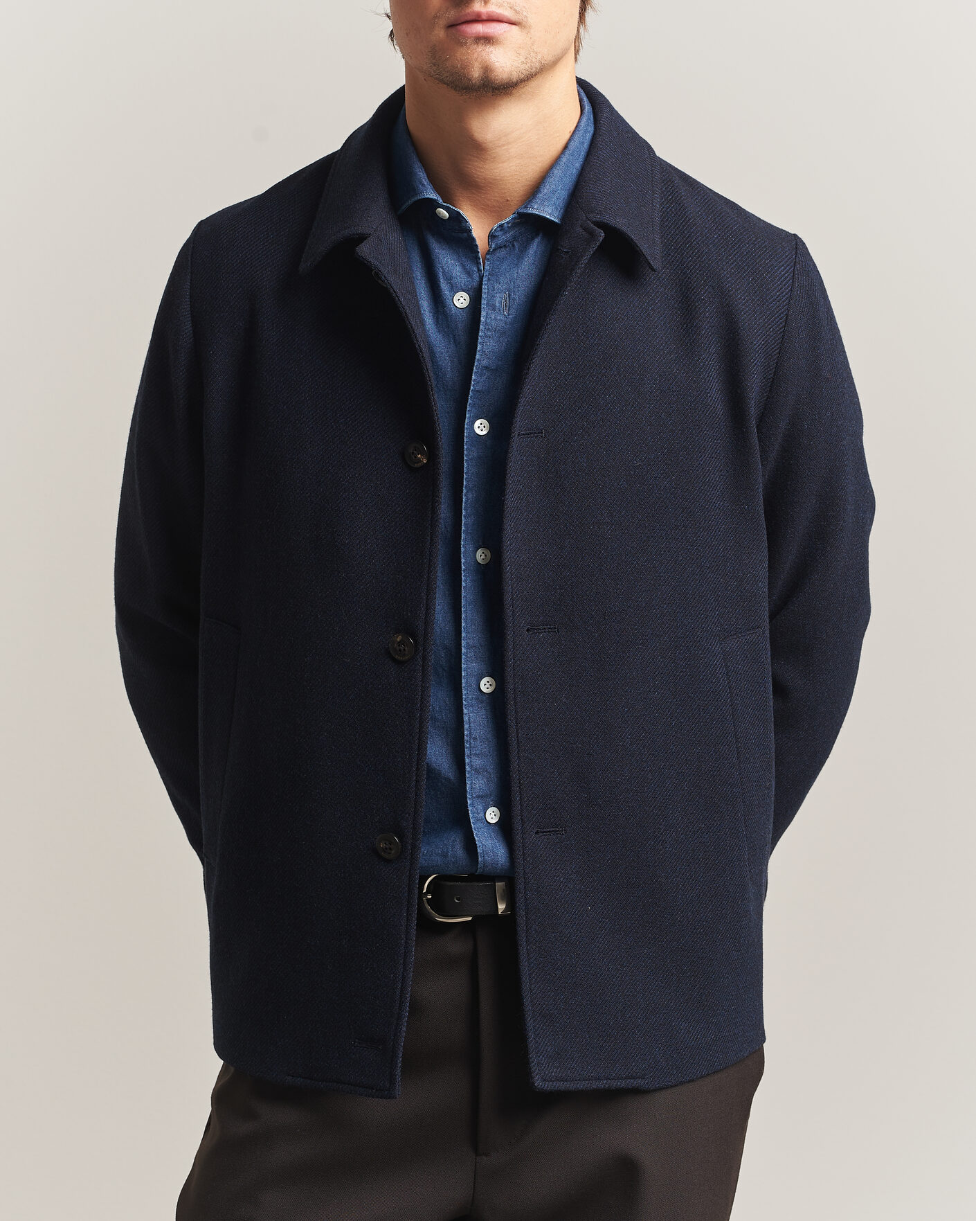 Heren | Jassen | Boglioli | Wool/Cashmere Solferino Jacket Navy