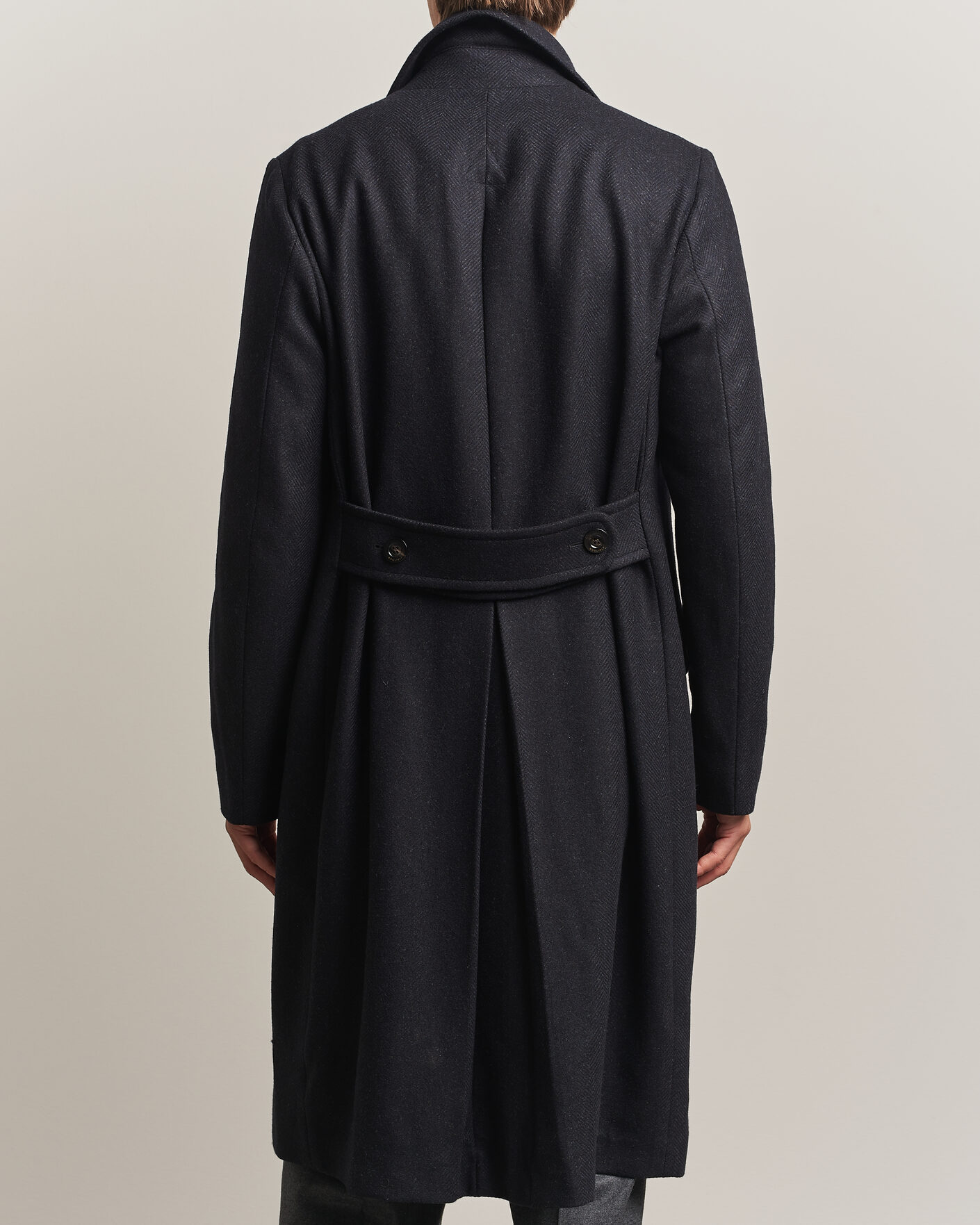 Heren | Jassen | Boglioli | Double Breasted Wool Coat Navy