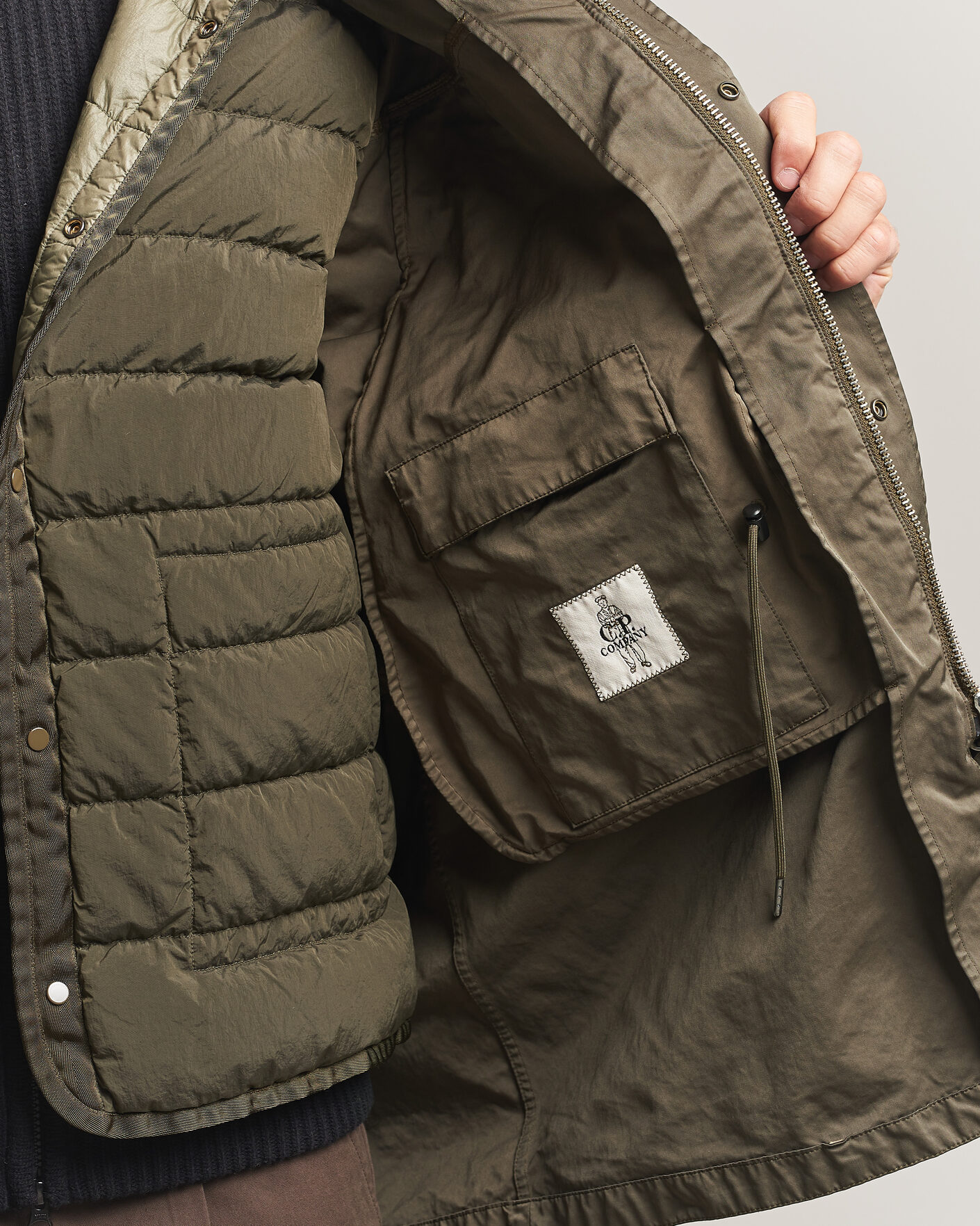 Heren | Jassen | C.P. Company | Micro Kei 2 in 1 Nylon Parka Olive