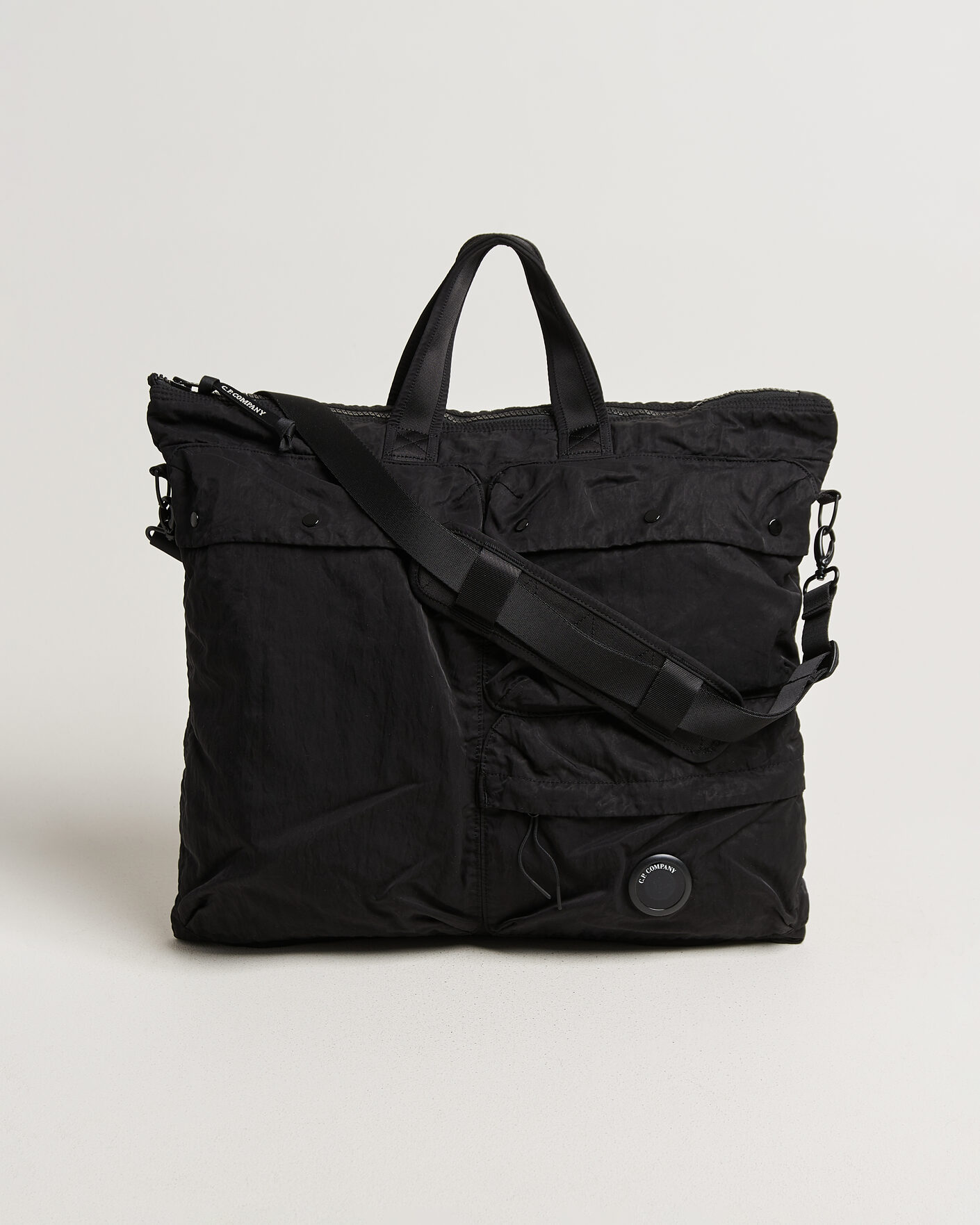 Heren | Tassen | C.P. Company | Nylon B Zip Tote Bag Black