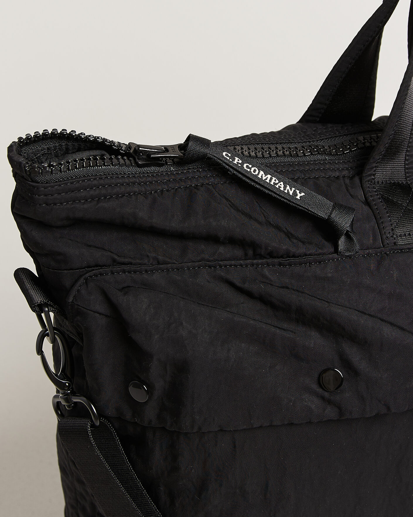 Heren | Tassen | C.P. Company | Nylon B Zip Tote Bag Black