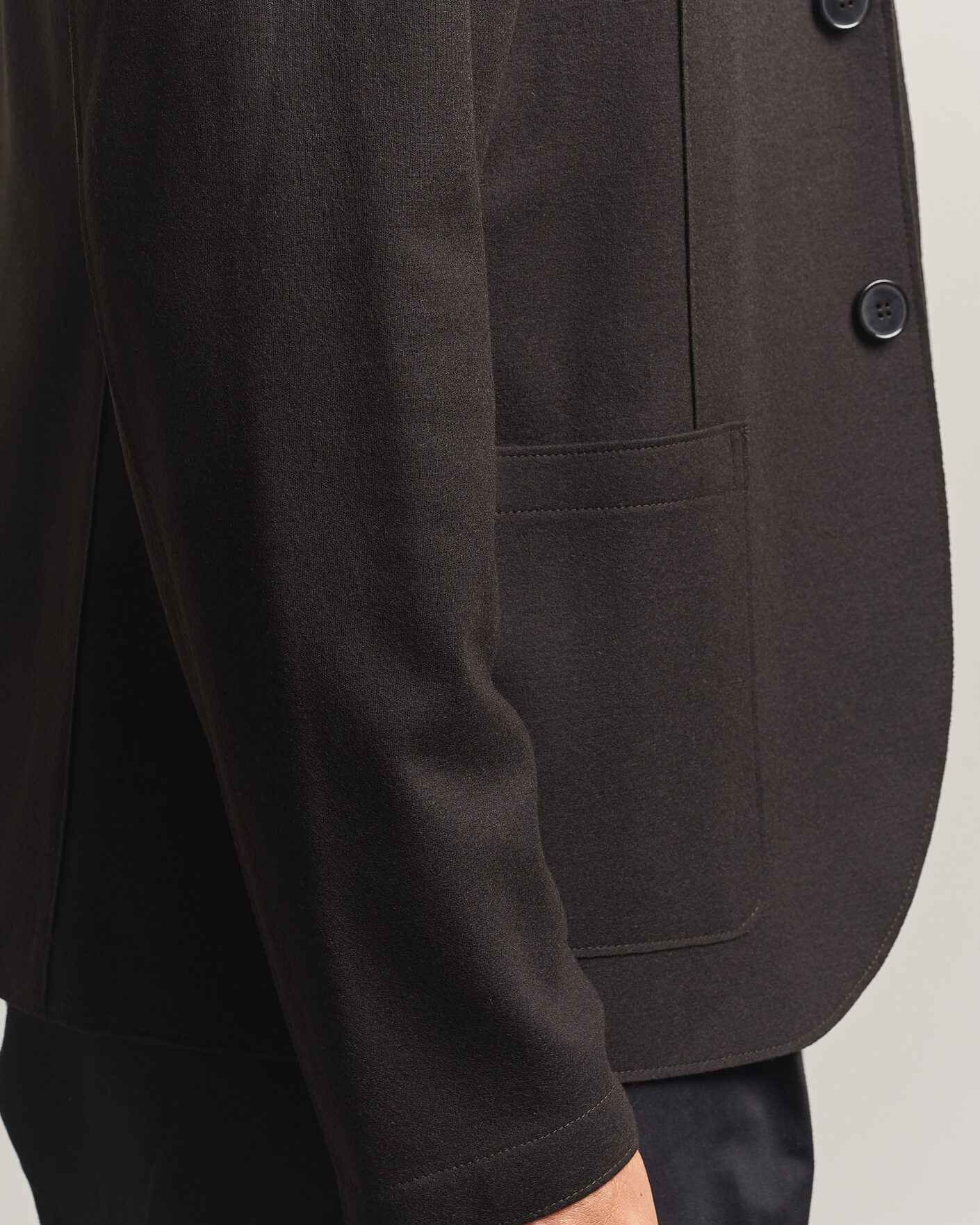 Heren | Blazers | Harris Wharf London | Two Button Superfine Merino Blazer Brown