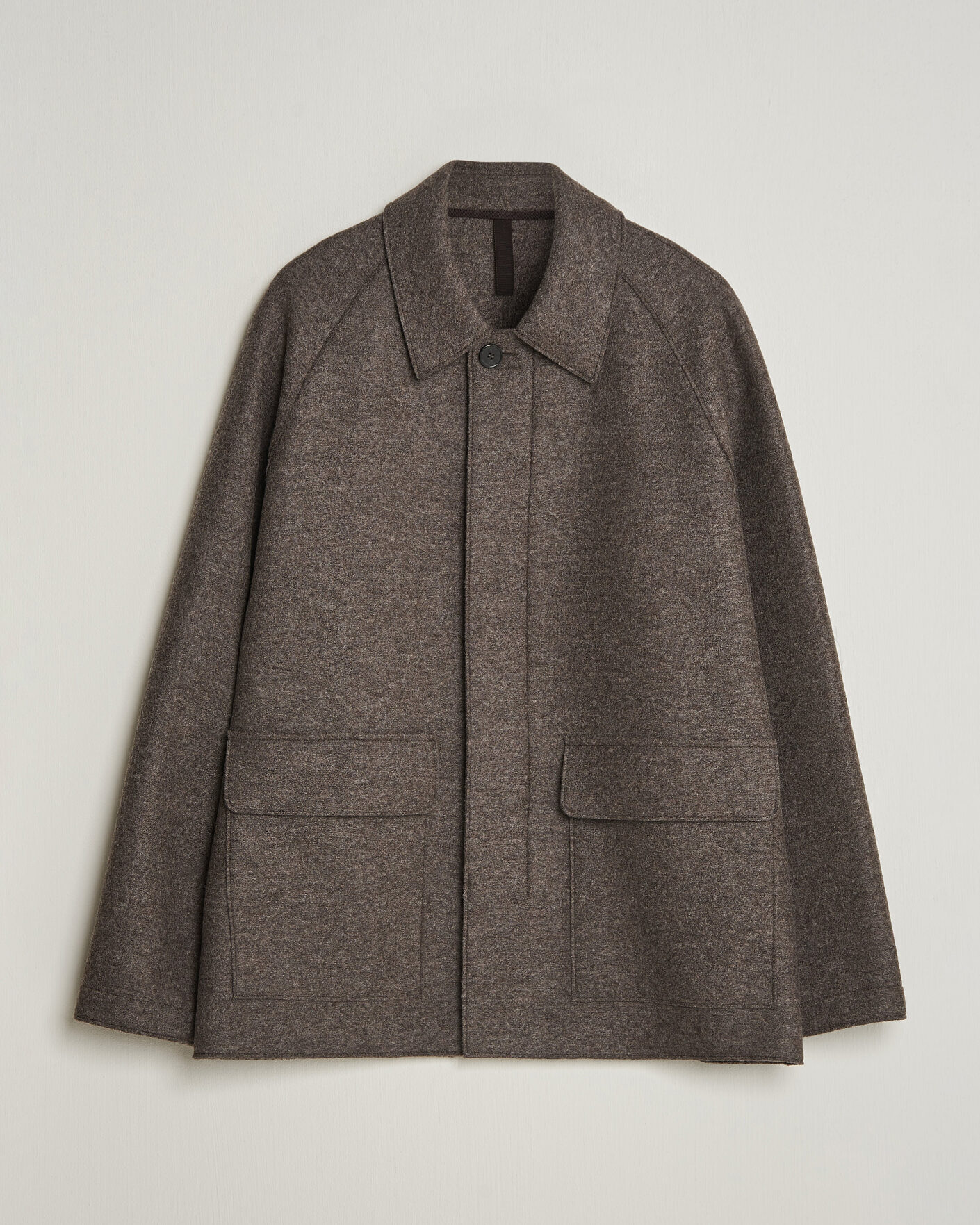 Heren | Jassen | Harris Wharf London | Country Wool Jacket Brown/Grey