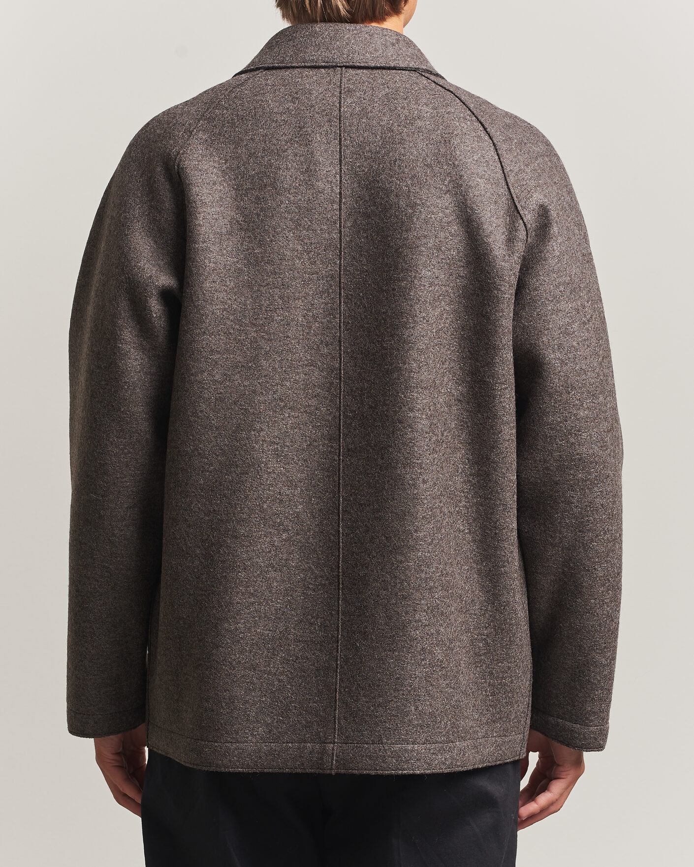 Heren | Jassen | Harris Wharf London | Country Wool Jacket Brown/Grey