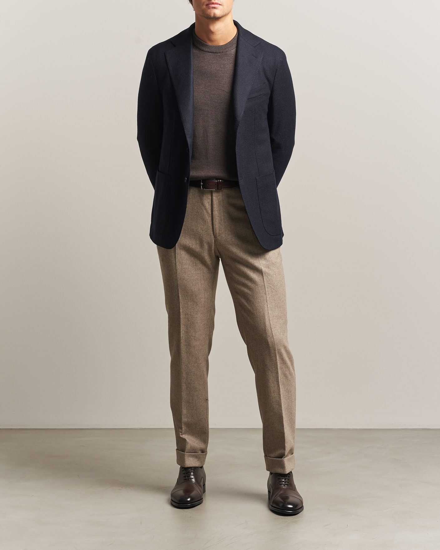 Heren | Blazers | Caruso | Aida Wool/Cashmere Blazer Navy
