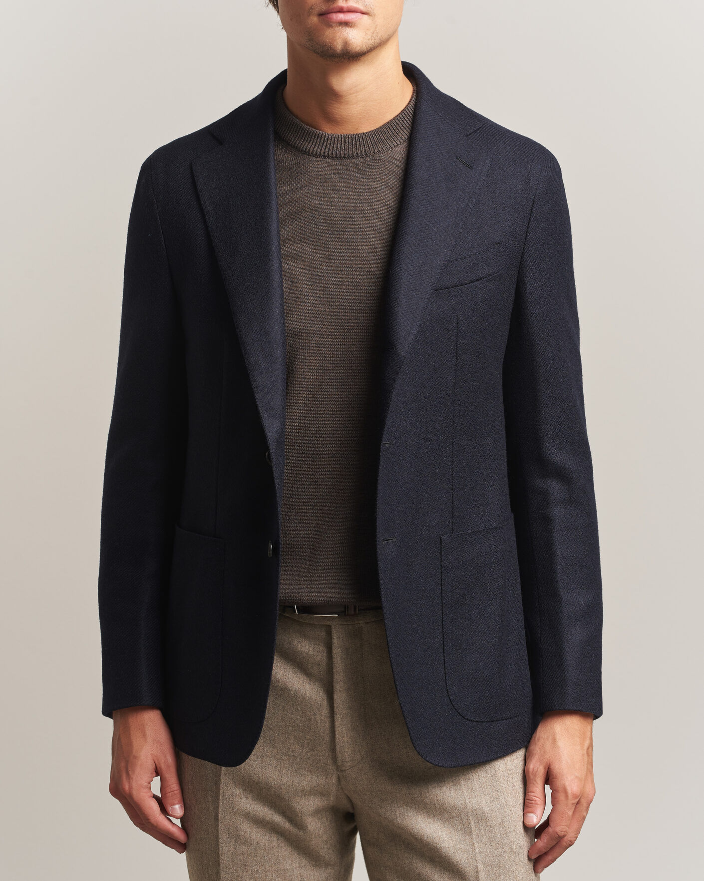 Heren | Blazers | Caruso | Aida Wool/Cashmere Blazer Navy