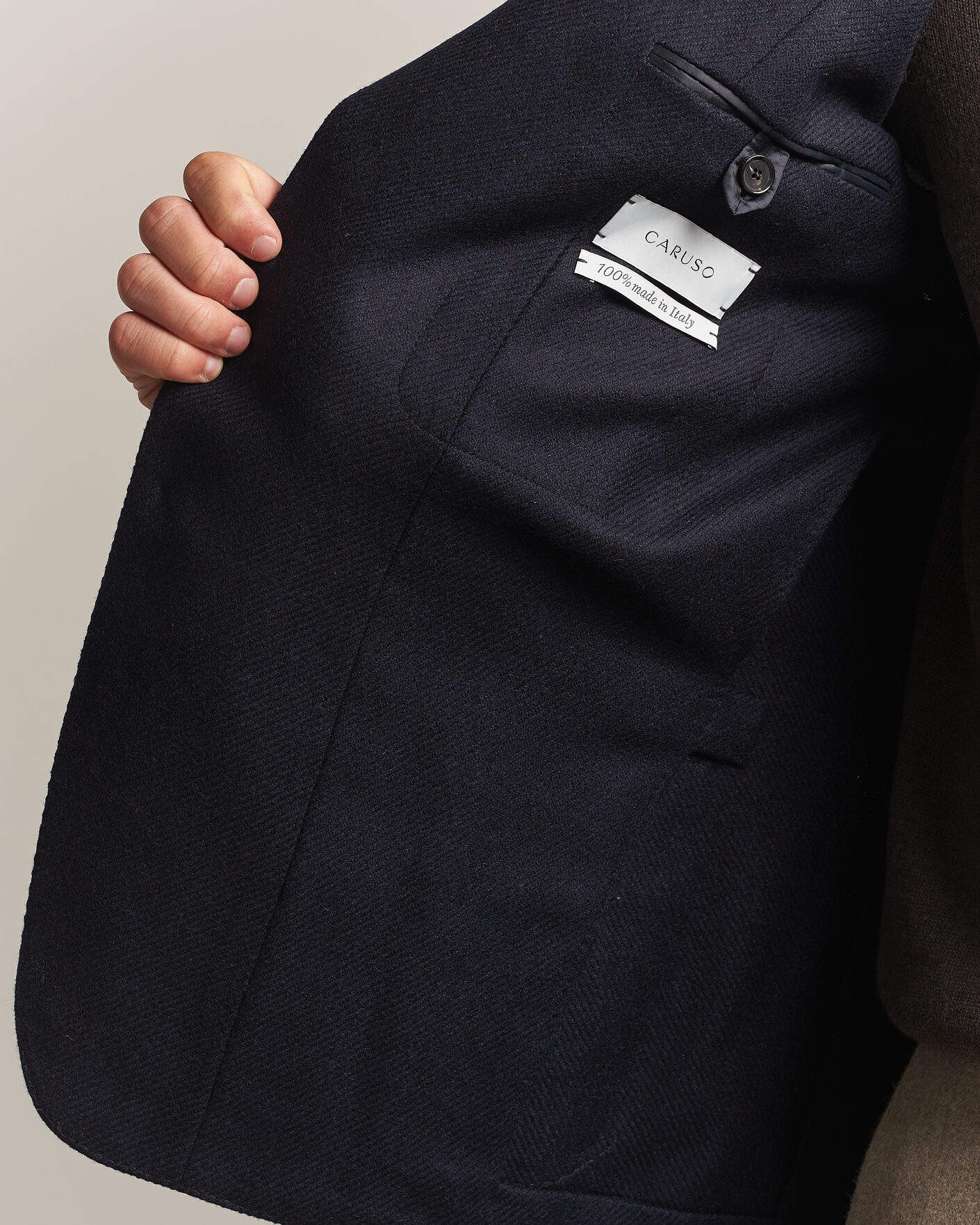 Heren | Blazers | Caruso | Aida Wool/Cashmere Blazer Navy