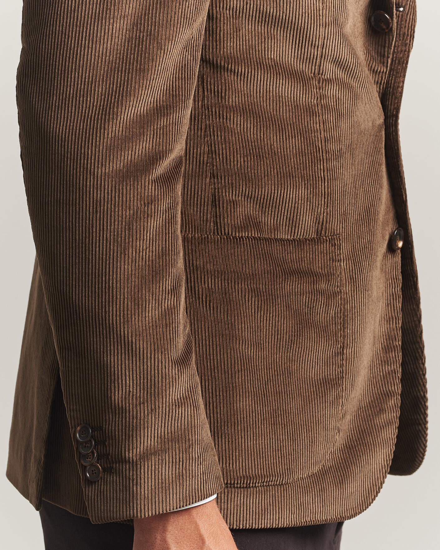 Heren | Blazers | Caruso | Aida Corduroy Blazer Dark Brown