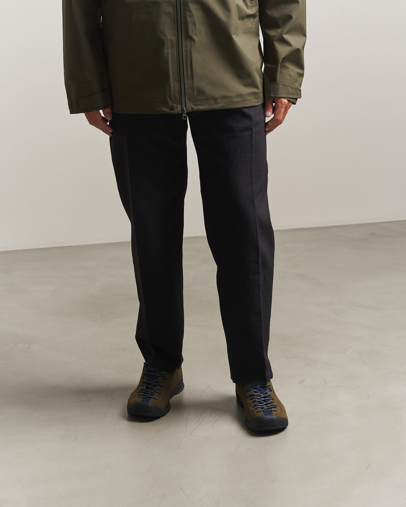 Heren | Trail sneakers | KEEN | Jasper Suede Sneaker Dark Olive