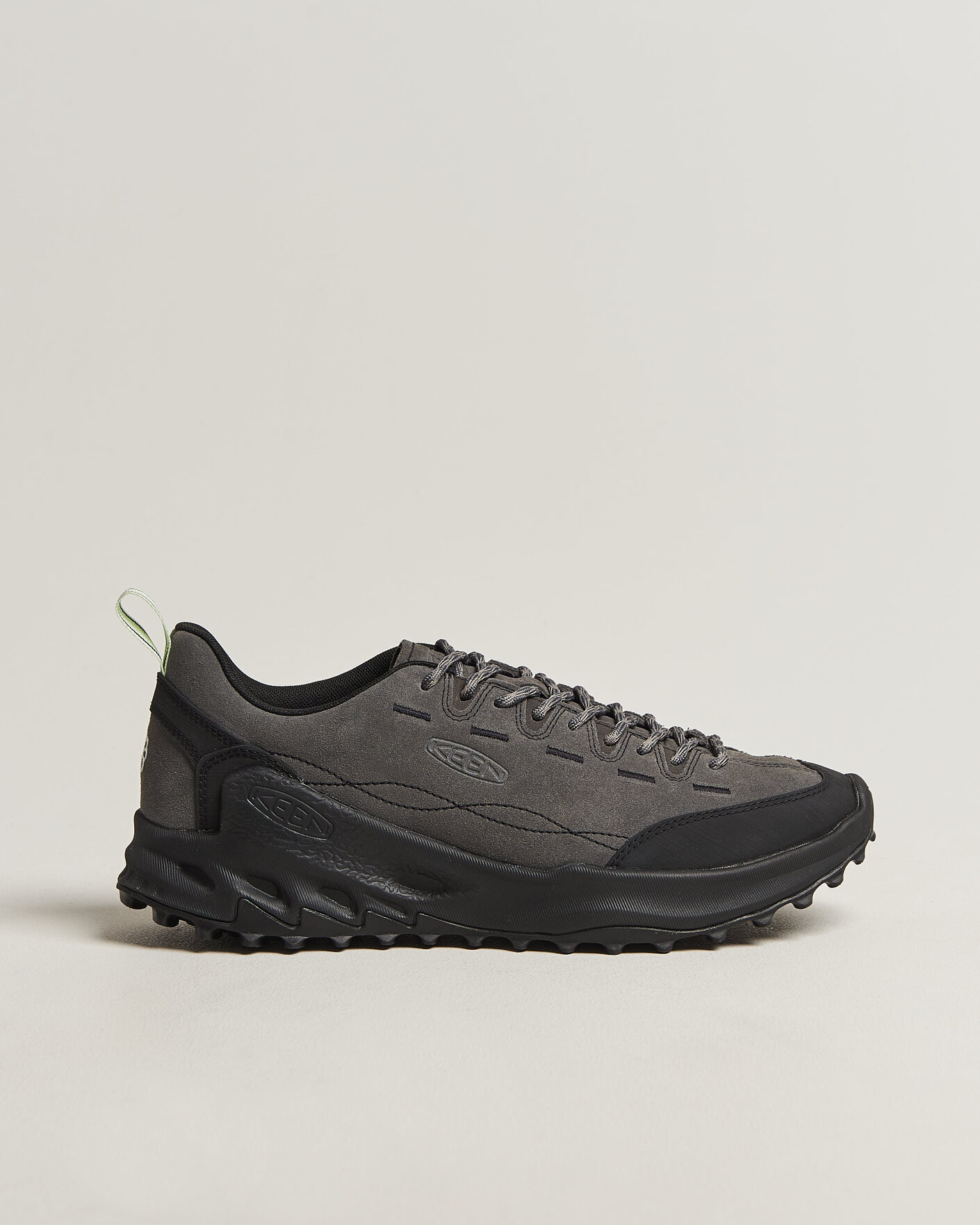 Heren | Trail sneakers | KEEN | Jasper Zionic Leather Sneaker Steel Grey