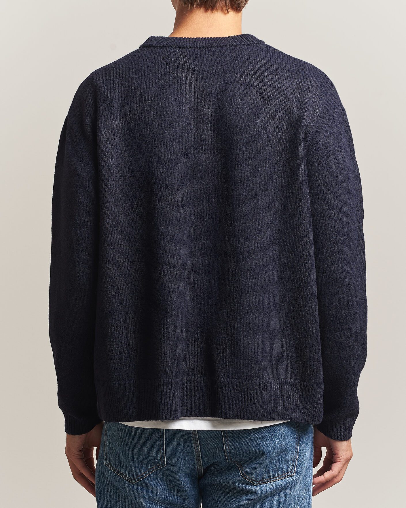 Heren | Truien | KnowledgeCotton Apparel | Knitted Crewneck Night Sky