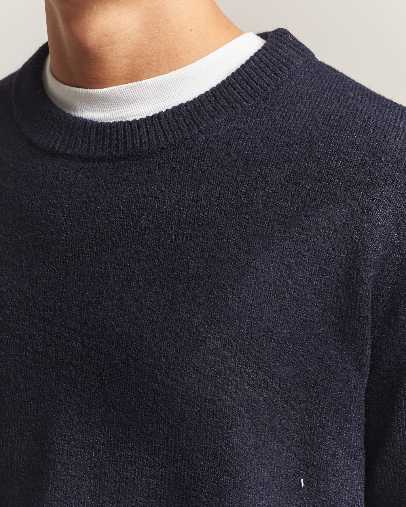 Heren | Truien | KnowledgeCotton Apparel | Knitted Crewneck Night Sky