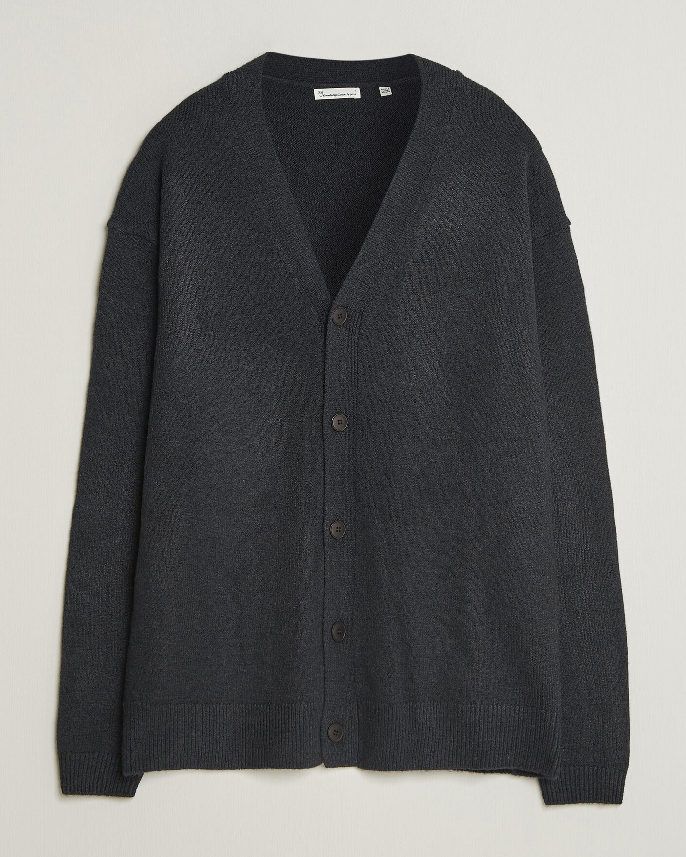 Heren | Truien | KnowledgeCotton Apparel | Knitted Cardigan Black