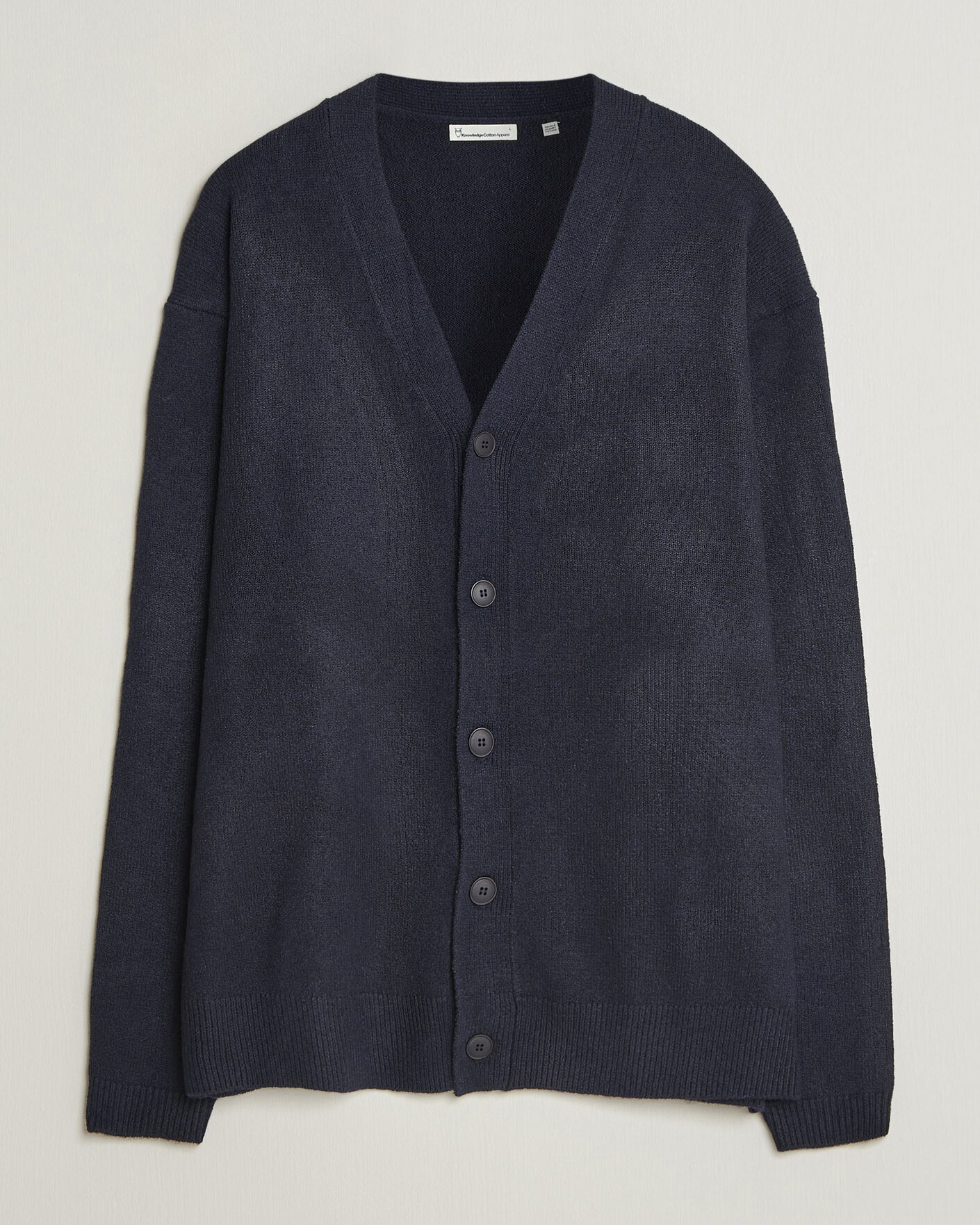 Heren | Truien | KnowledgeCotton Apparel | Knitted Cardigan Night Sky