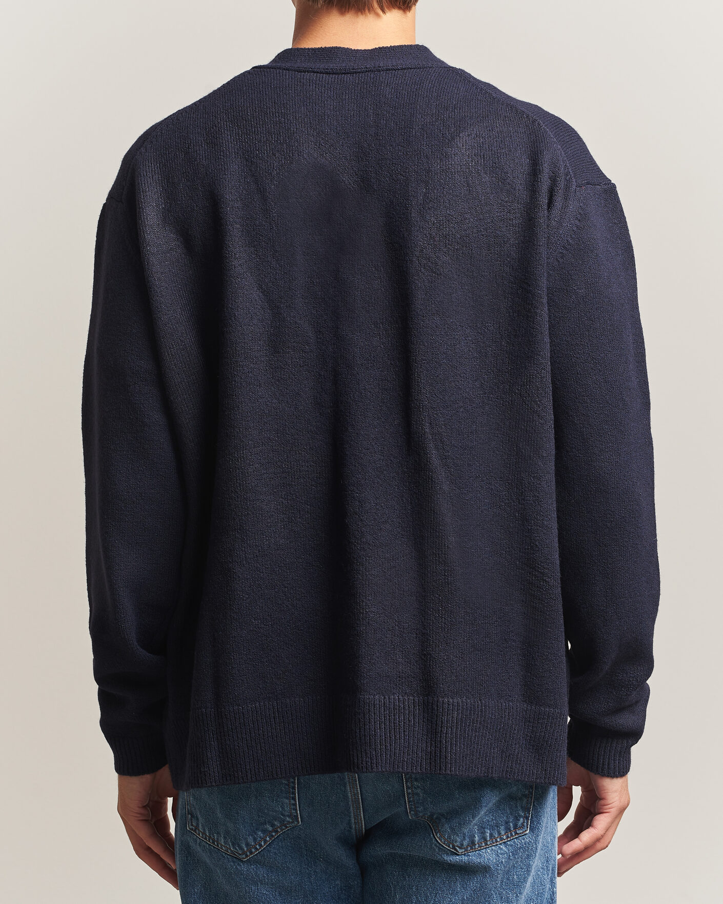 Heren | Truien | KnowledgeCotton Apparel | Knitted Cardigan Night Sky