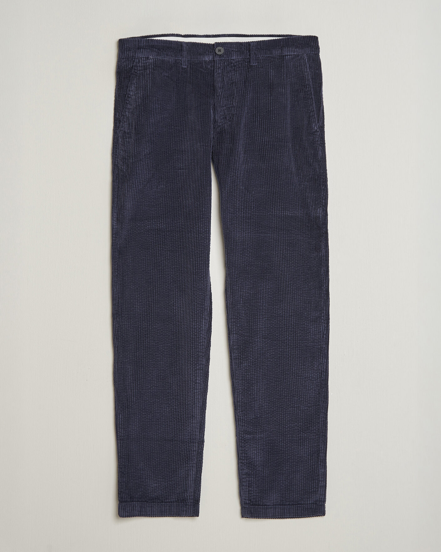 Heren | Broeken | KnowledgeCotton Apparel | Chuck Regular Cord Trousers Night Sky