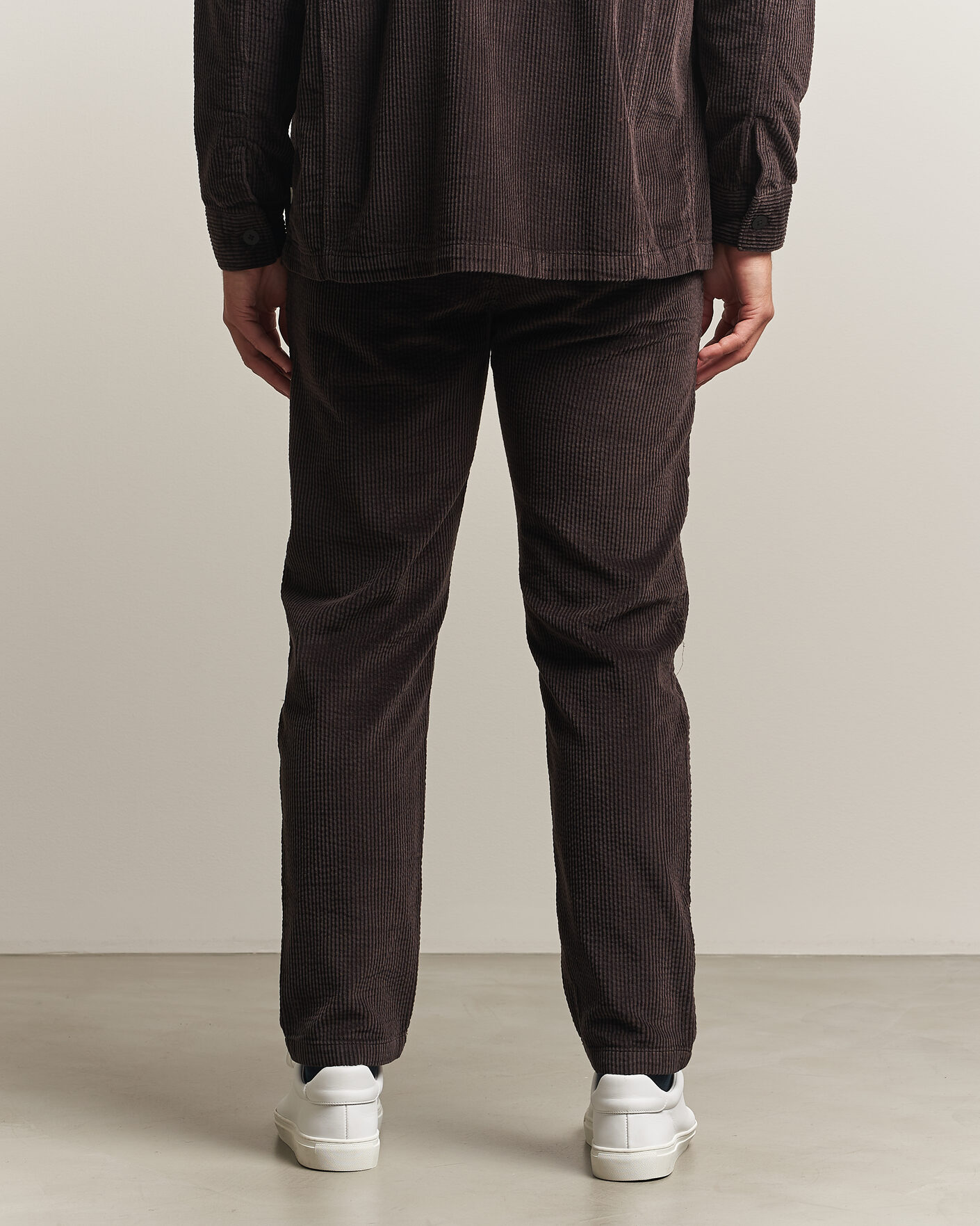 Heren | Broeken | KnowledgeCotton Apparel | Chuck Regular Cord Trousers Chocolate