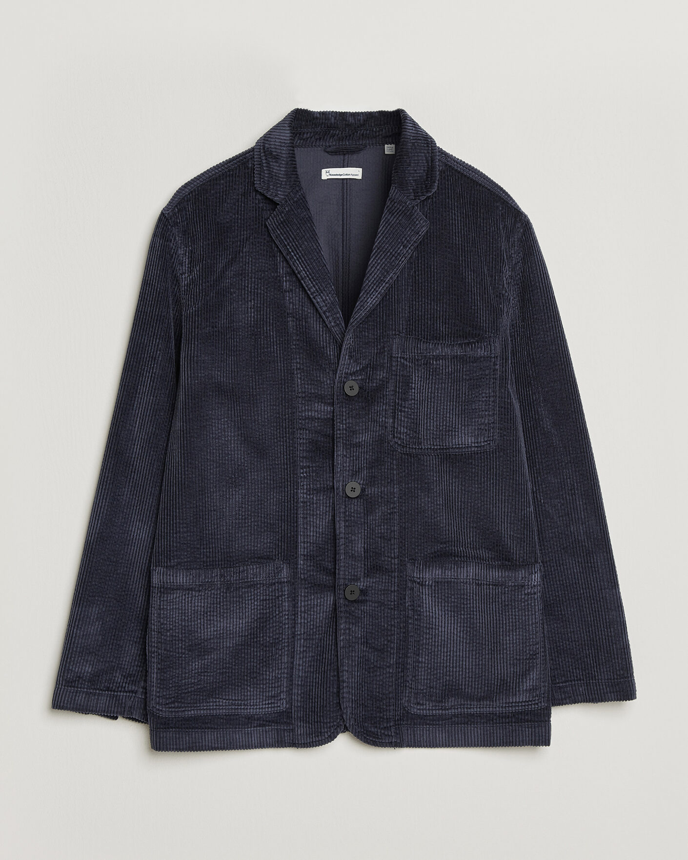Heren | Blazers | KnowledgeCotton Apparel | Cotton Corduroy Blazer Night Sky