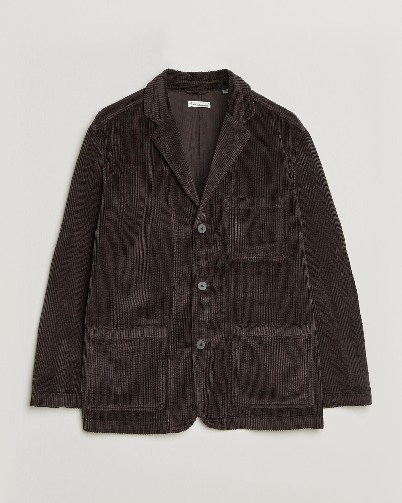 Heren | Blazers | KnowledgeCotton Apparel | Cotton Corduroy Blazer Chocolate