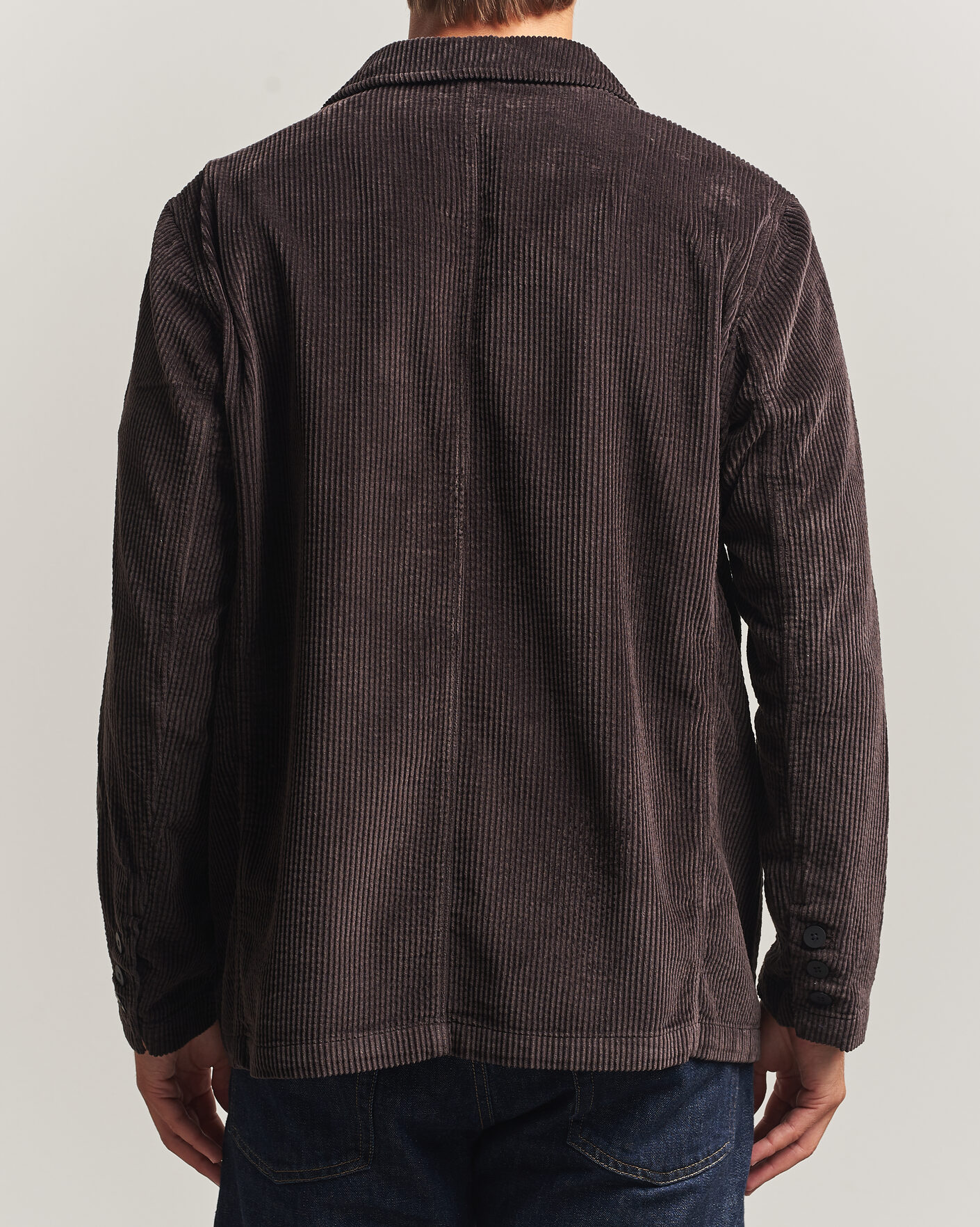 Heren | Blazers | KnowledgeCotton Apparel | Cotton Corduroy Blazer Chocolate