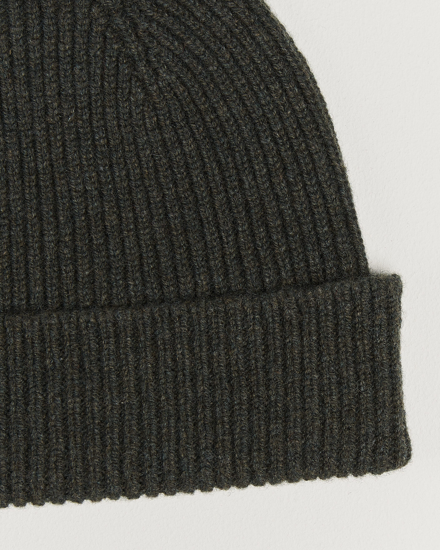 Heren | Mutsen | Robert Mackie | Clyde Lambswool Beanie Seaweed Green