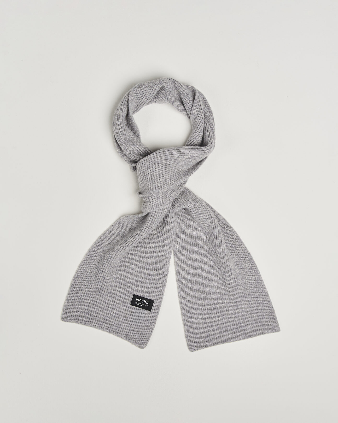 Heren | Sjaals | Robert Mackie | Clyde Lambswool Scarf Light Grey