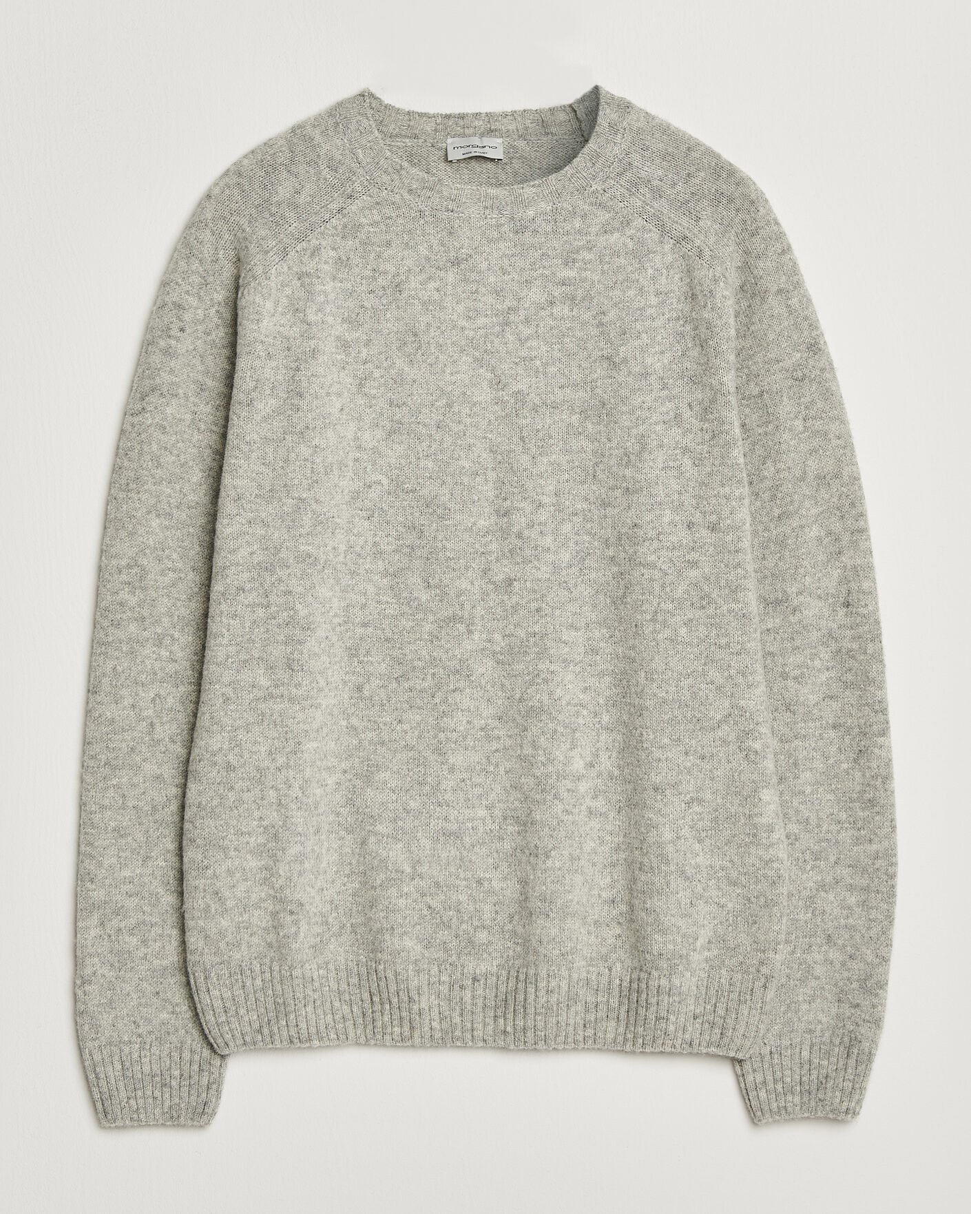 Heren | Truien | Morgano | Brushed Wool Crewneck Grey