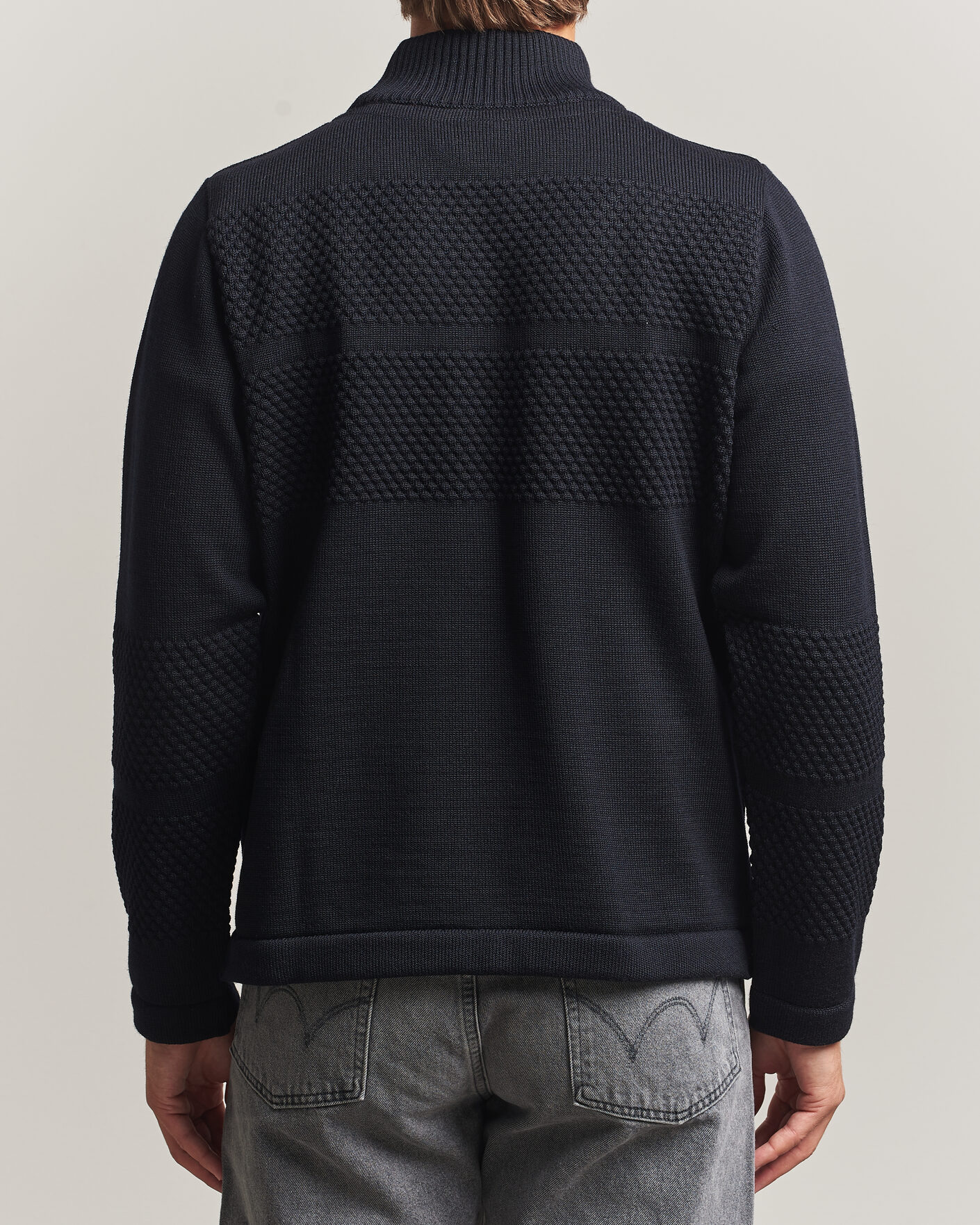 Heren | Truien | S.N.S. Herning | Fisherman High Neck Navy Blue
