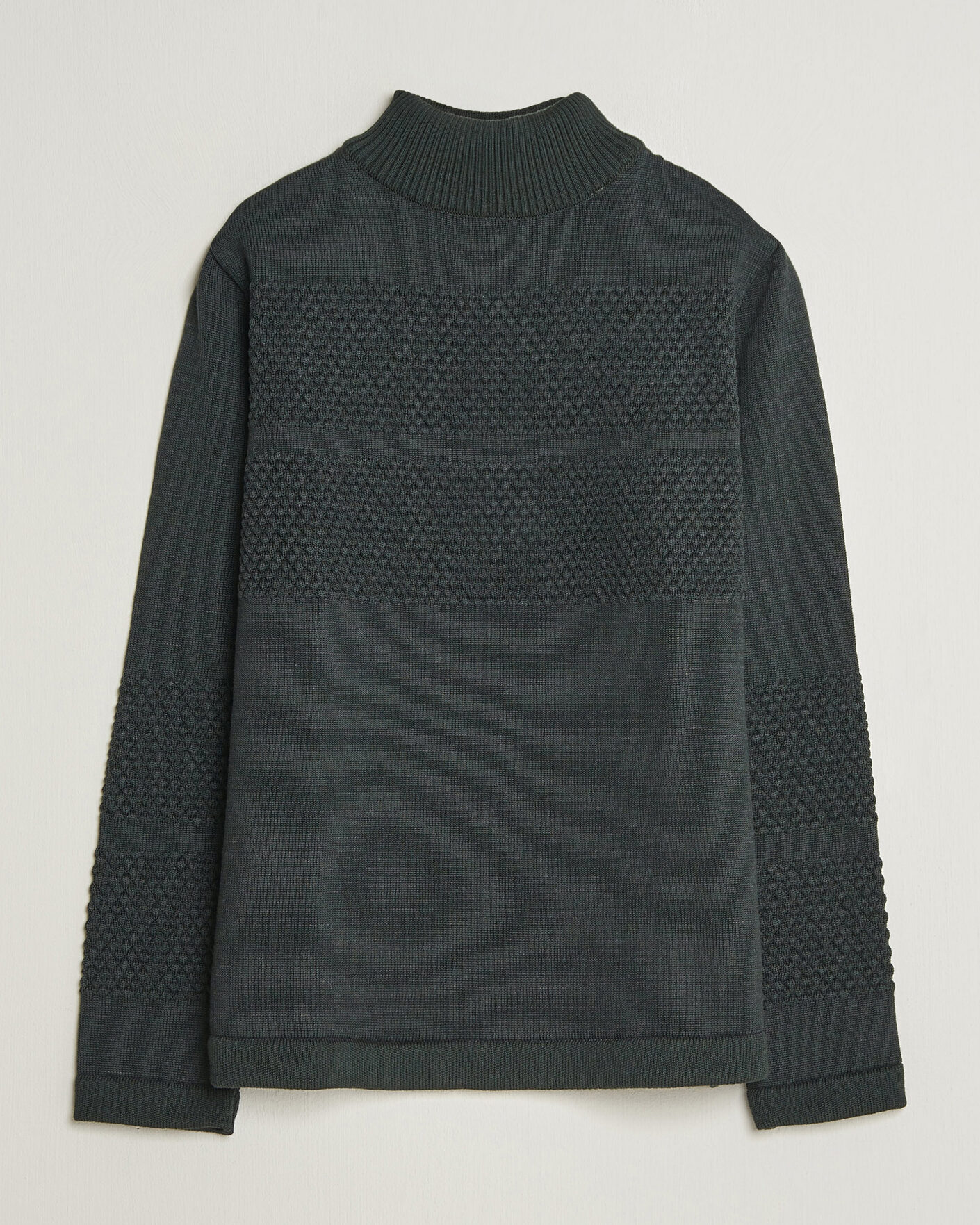 Heren | Truien | S.N.S. Herning | Fisherman High Neck Terrain Green