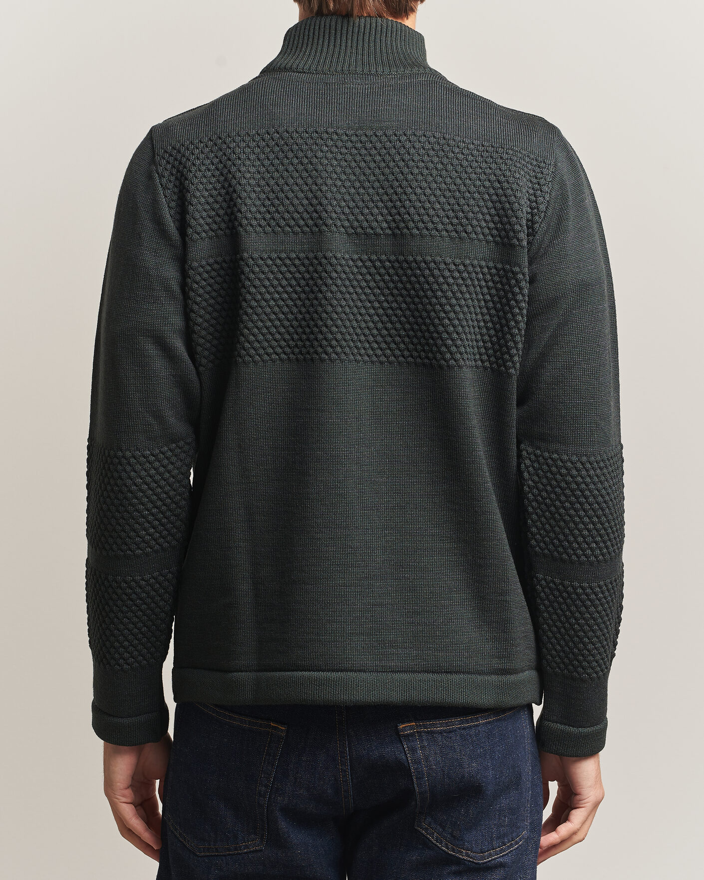 Heren | Truien | S.N.S. Herning | Fisherman High Neck Terrain Green