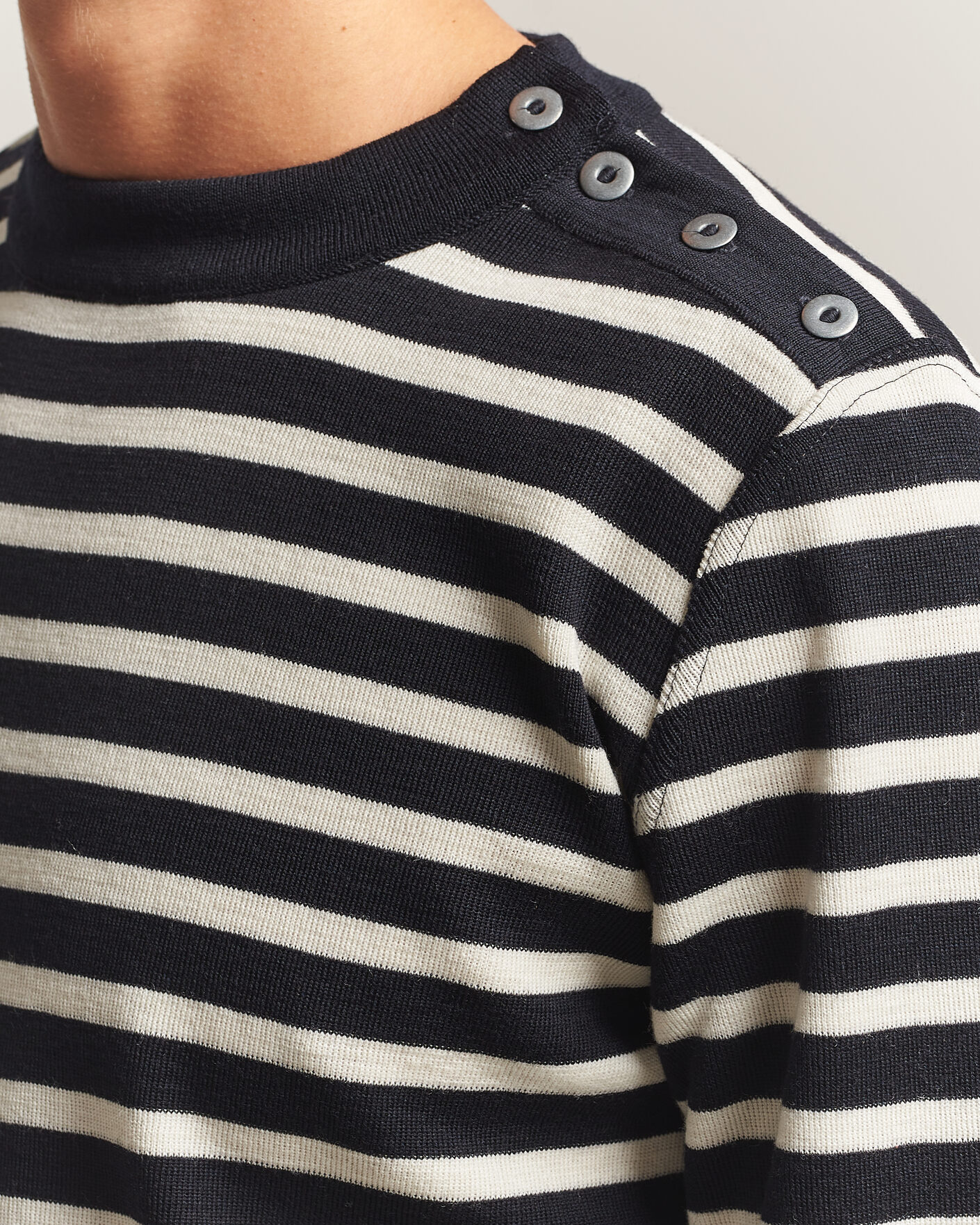 Heren | Truien | S.N.S. Herning | Naval Crew Neck Navy/White