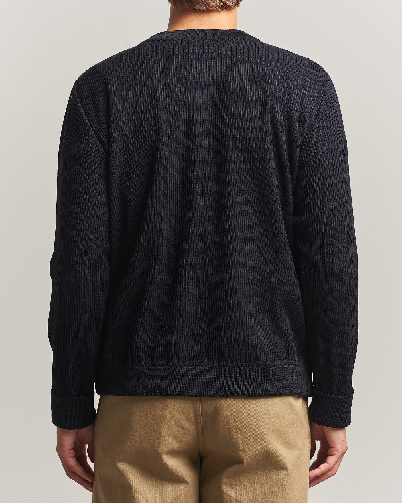 Heren | Truien | S.N.S. Herning | Stamina Rib Henley Navy Blue
